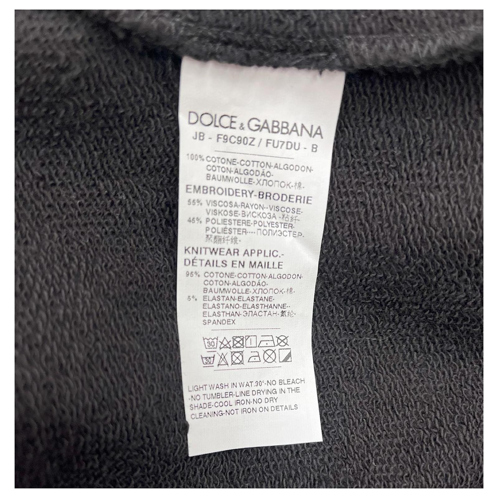 Dolce Gabbana sweater Black Cotton Joli Closet