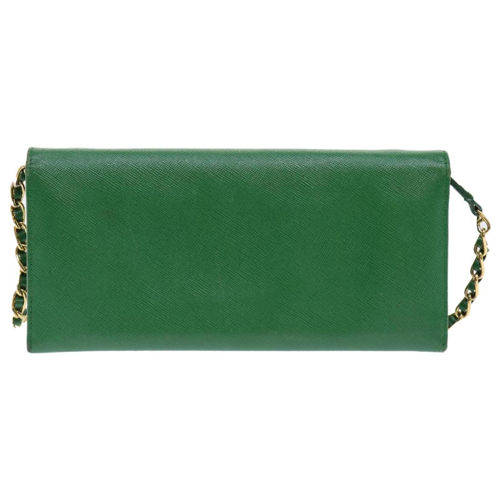 Prada Women's Green Wallets & Card Holders | ShopStyle