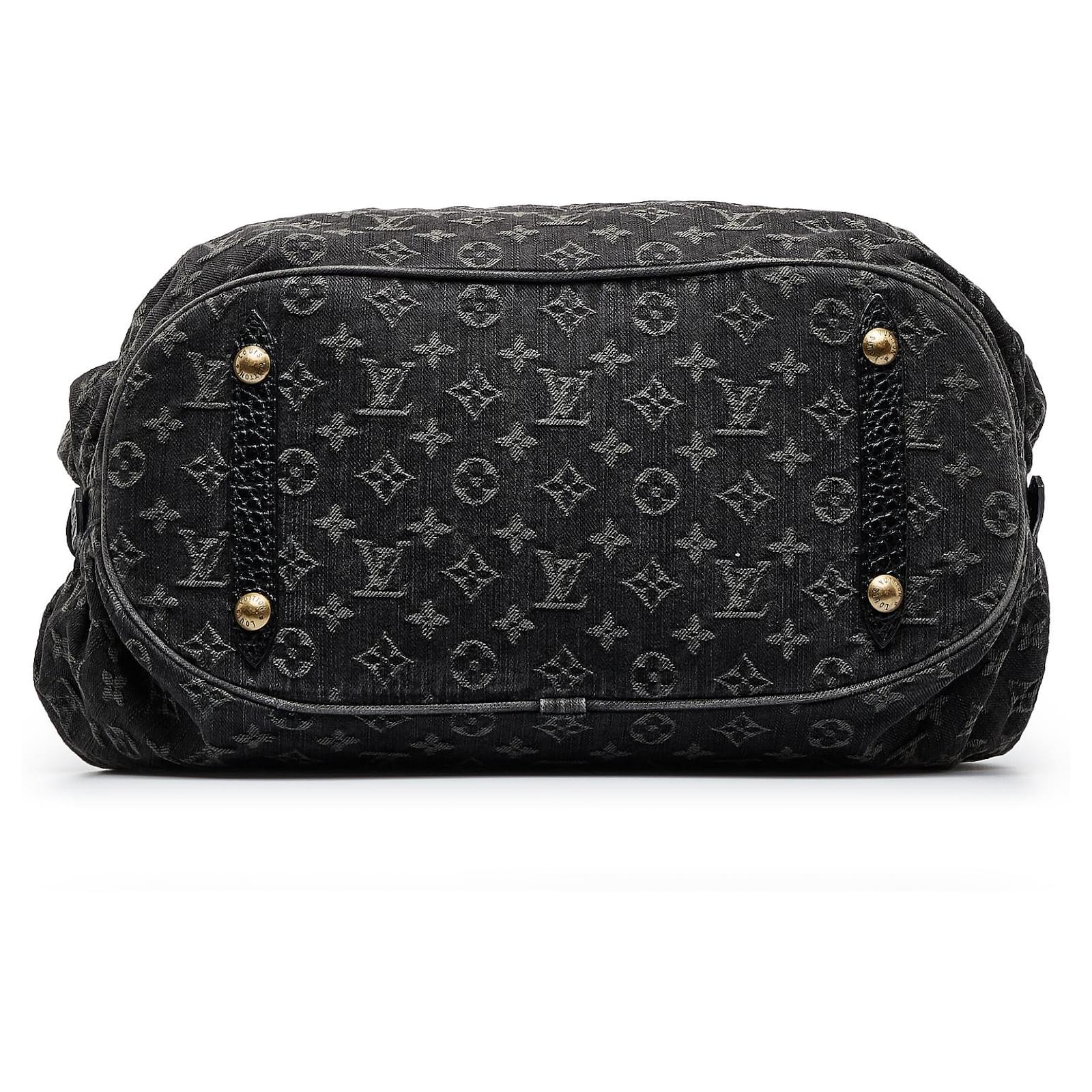 Louis Vuitton Black Mahina Denim Bag