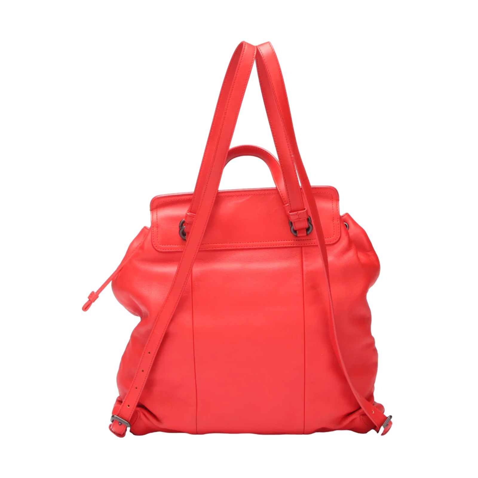 BOTTEGA VENETA Red Leather Intrecciato Backpack Leather backpack Bottega Veneta Red in Leather - 54634992 main image 4