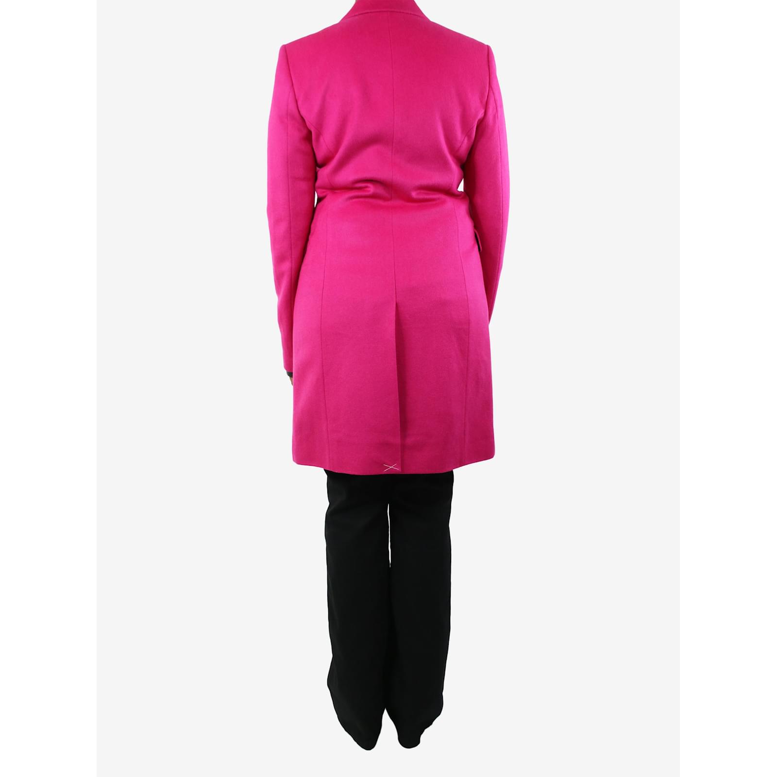 Pink Manteco Cappotti Zara Zara Cappotto Misto Lana Cappotto Rosa