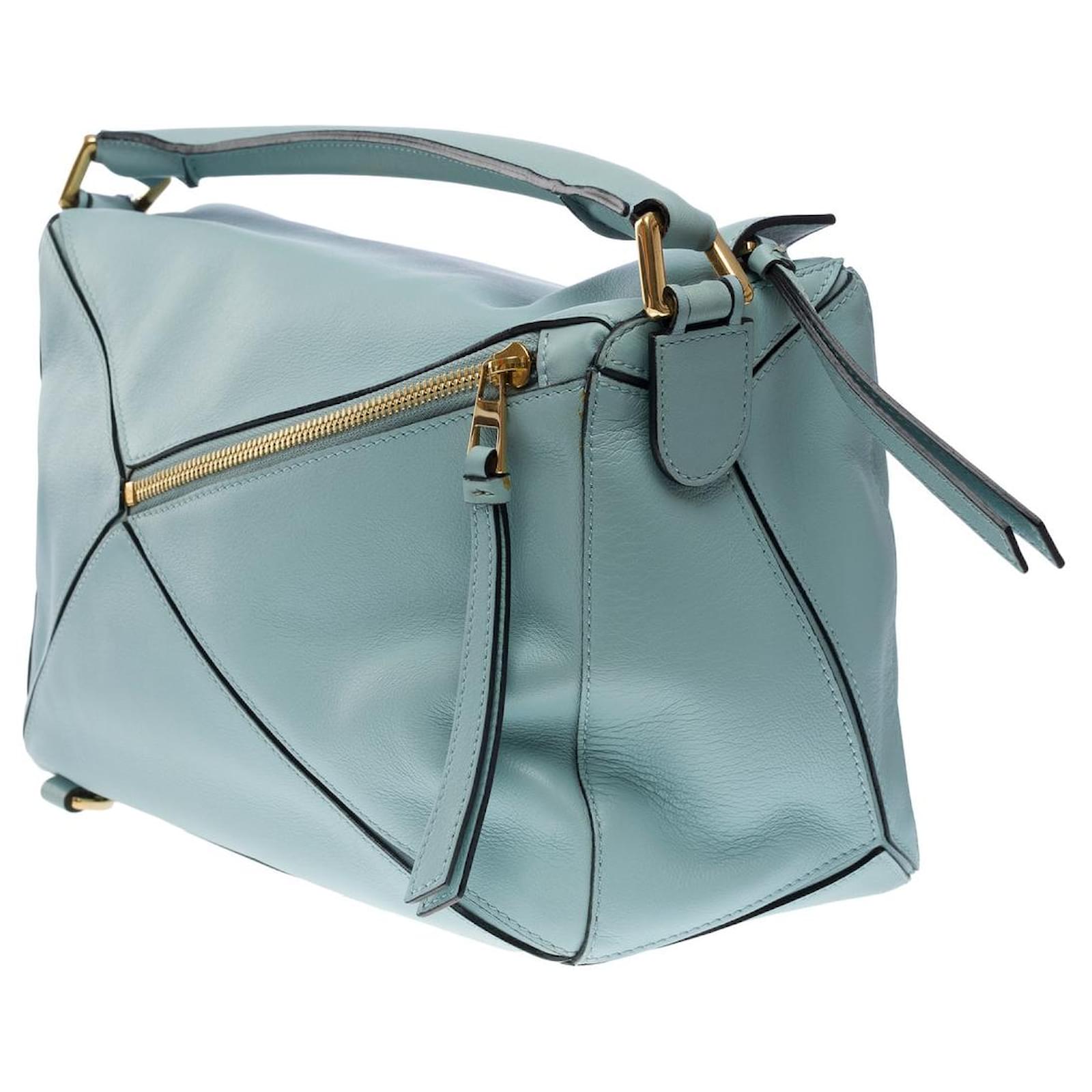 Loewe puzzle bag stone blue on sale