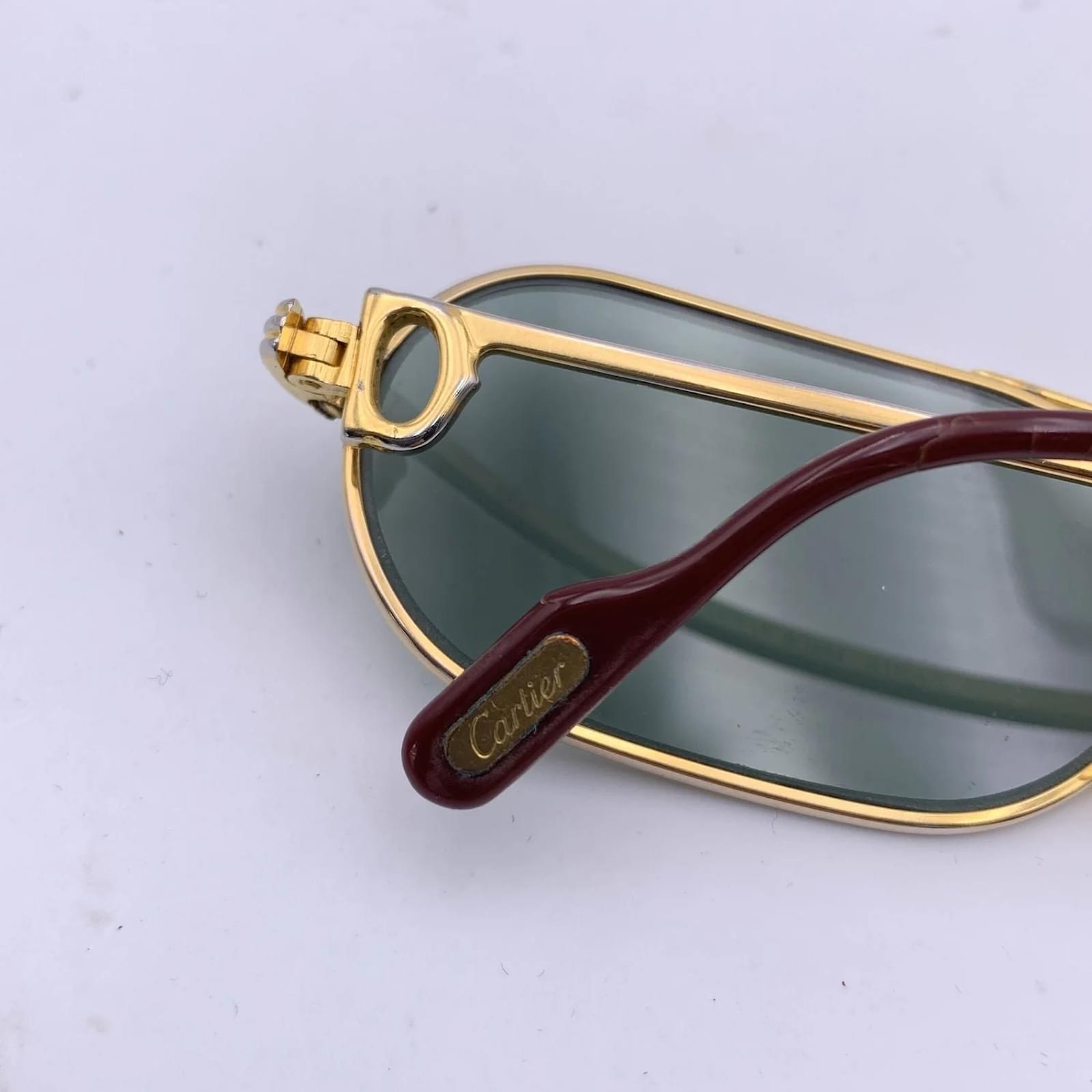 Cartier sunglasses Golden Metal ref.1058070 Joli Closet