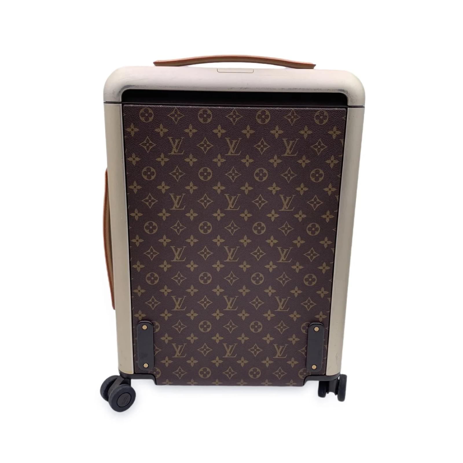 Louis Vuitton LV Horizon 55 Carry-On suitcase Beige Leather ref