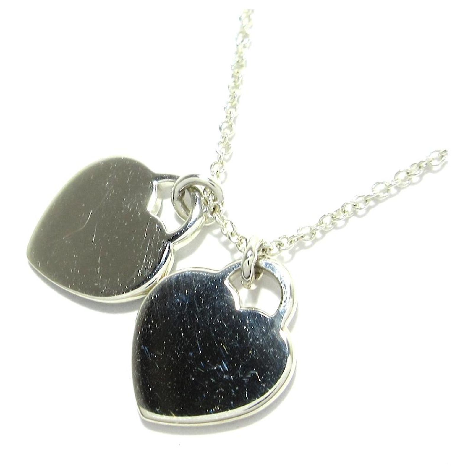 Collier Cœur En Argenté - Bijou Magnifique - Occasion - Sans Marque