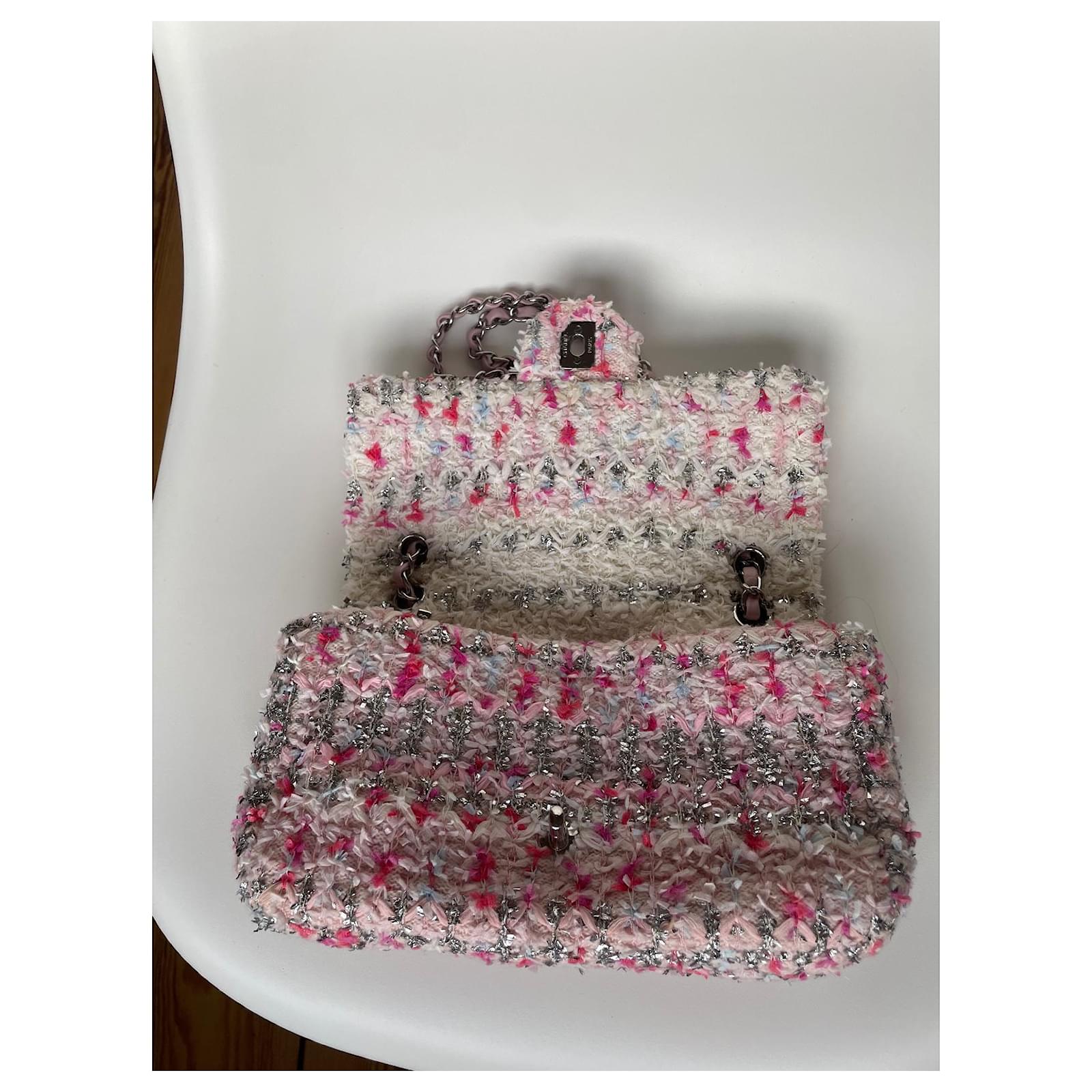 Pink Chanel Tweed Bag 2018 Chanel Tote Handbag