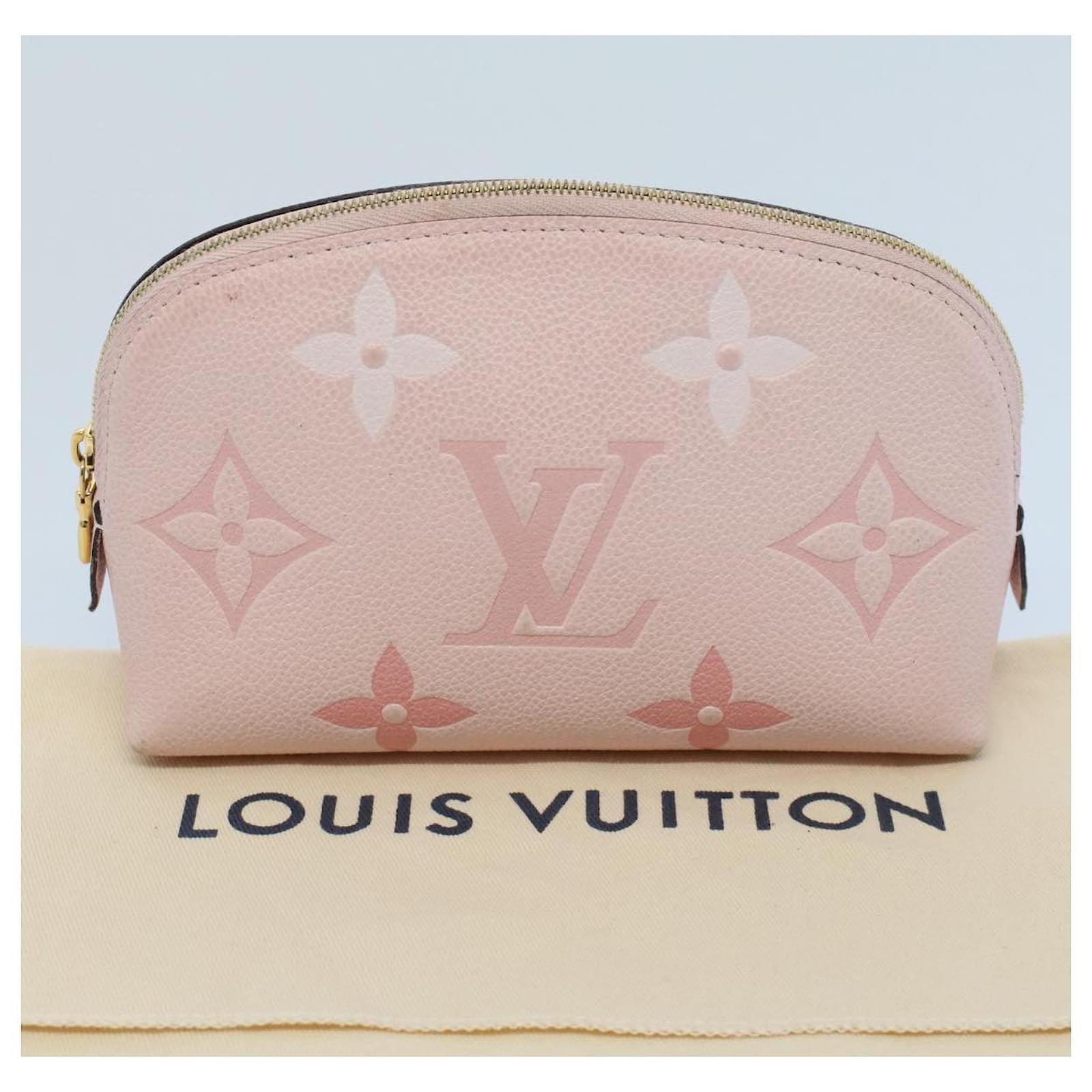 LOUIS VUITTON Monogram Empreinte Pochette Cosmetic Pouch Pink M80502 auth  52622 ref.1060139 - Joli Closet