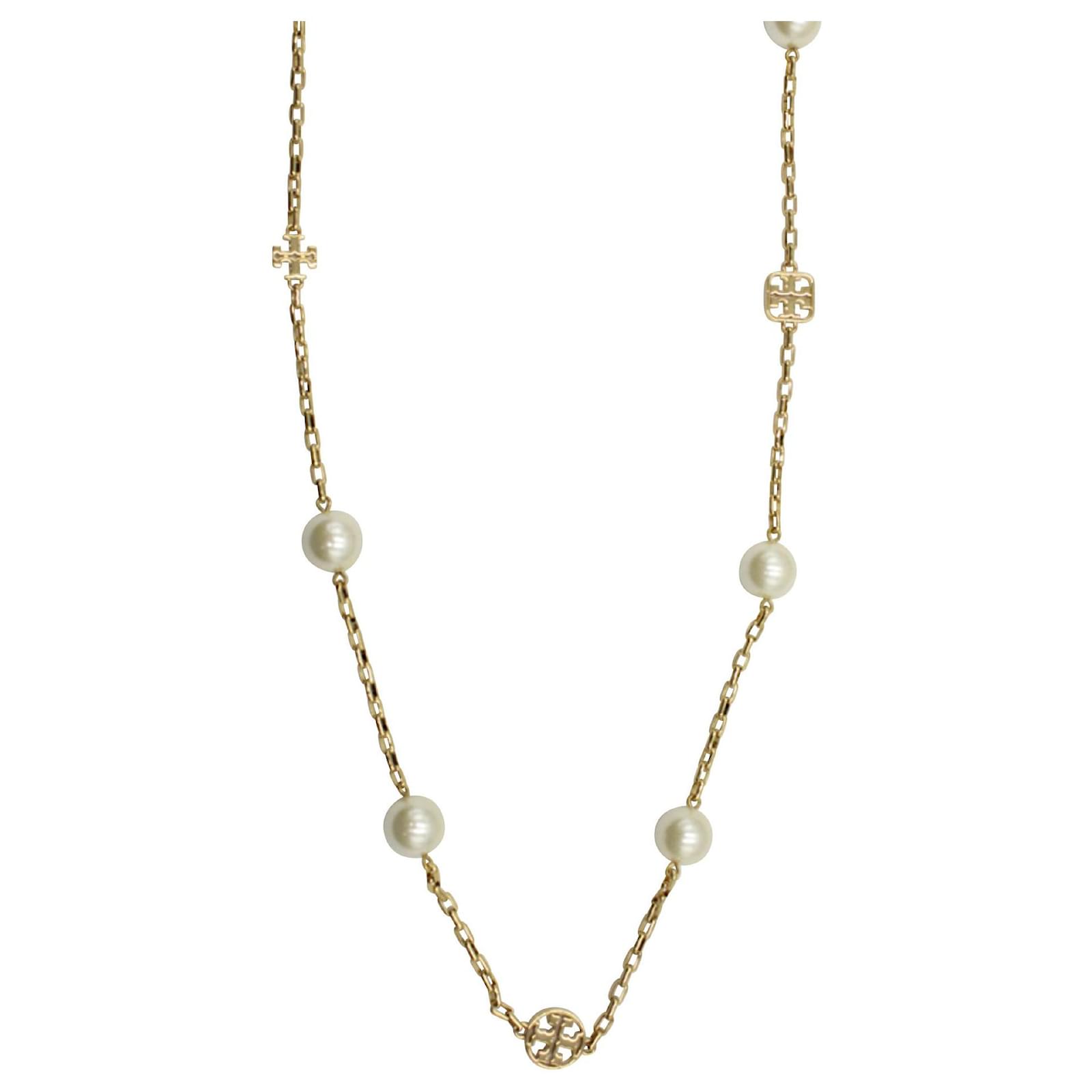 Tory Burch Kira Gold-Plated Freshwater Pearl Necklace