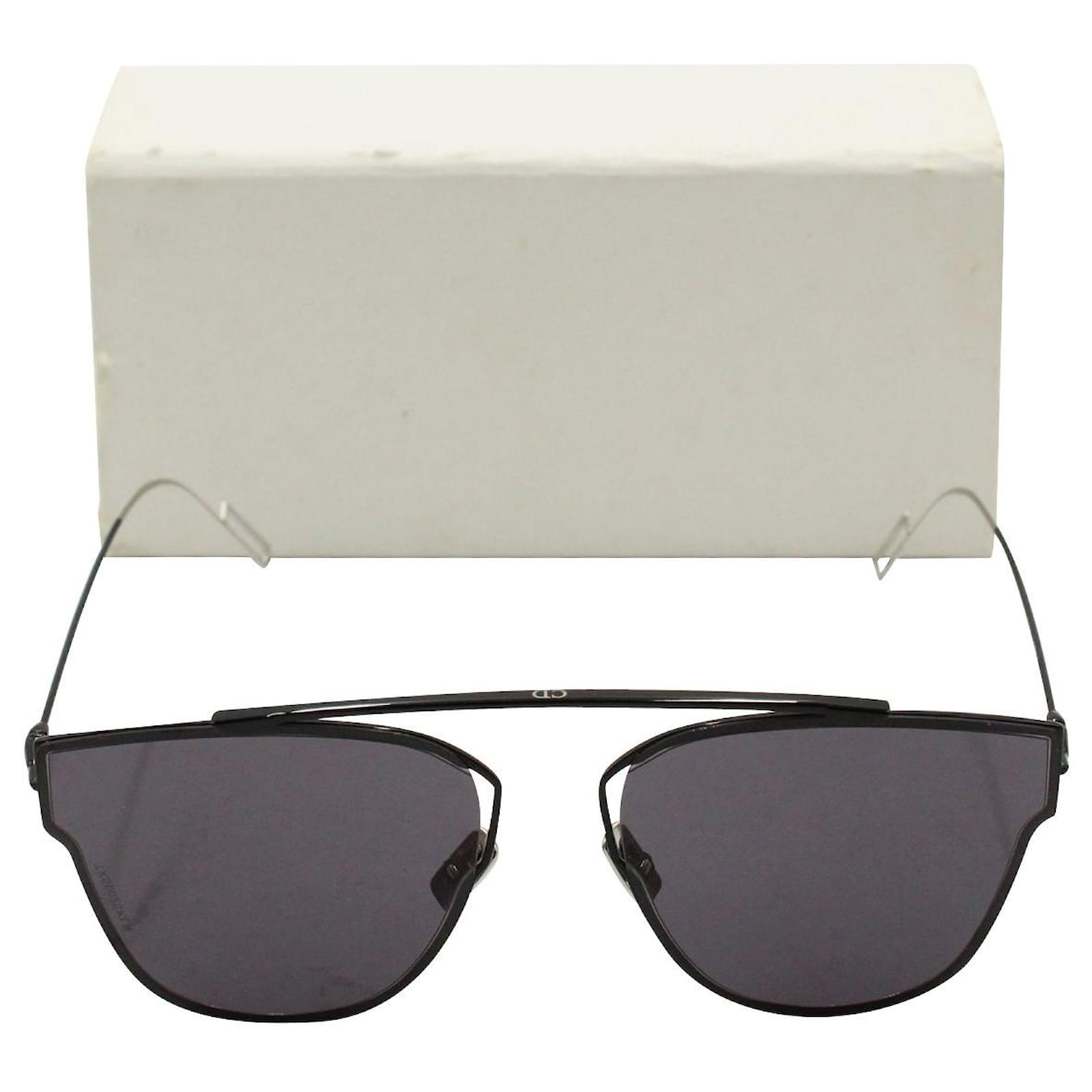 Dior Homme Aviator 0204s Sunglasses in Dark Ruthenium Black Steel Metal ref.1060793 Joli Closet