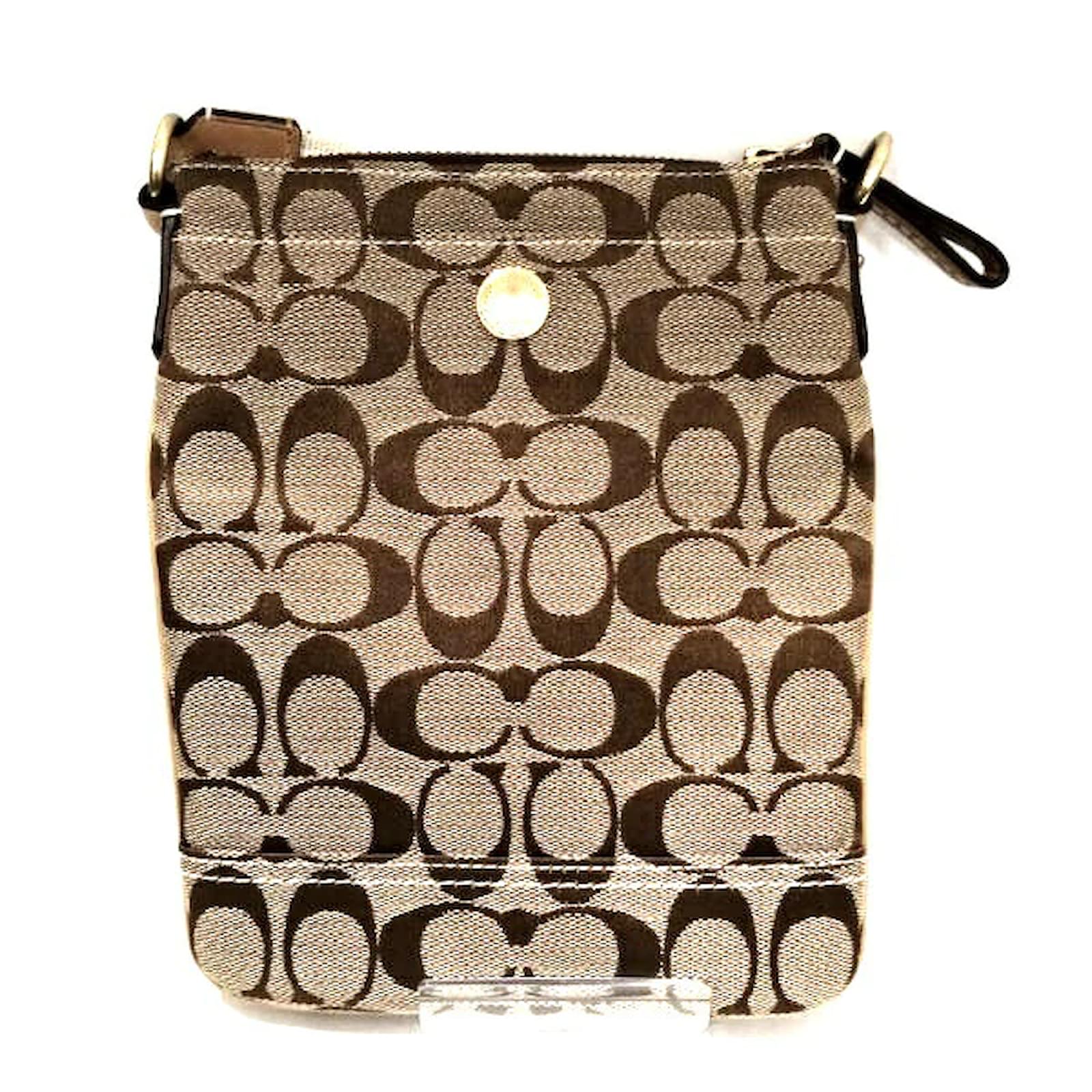 Coach Signature Canvas Crossbody Bag 10250 Brown Cloth ref