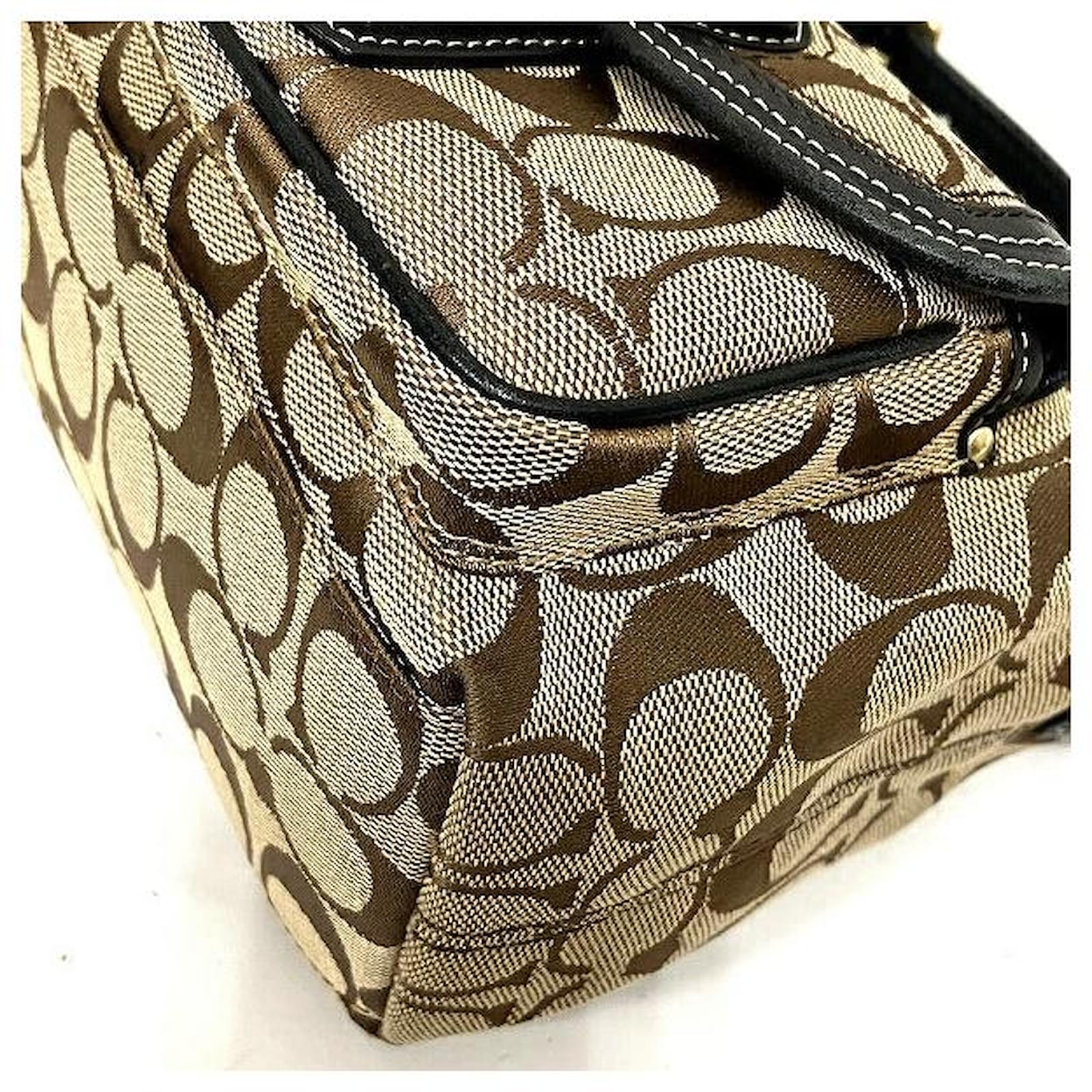 Coach Signature Canvas Legacy Flap Bag 40224 Brown Cloth ref