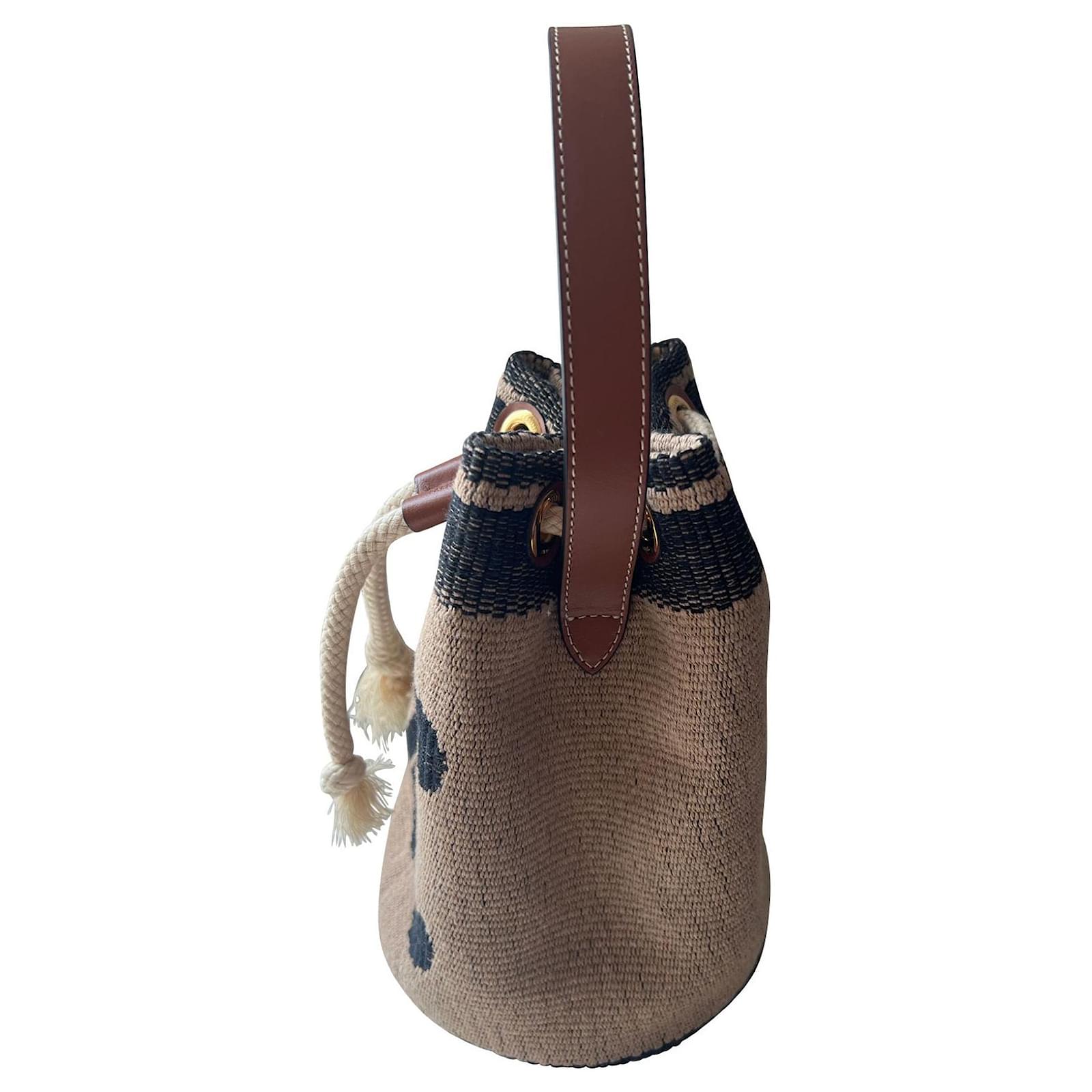 ハンドバッグ CELINE TEEN DRAWSTRING BAG BEIGE セリーヌ CELINE CELINE ハンドバッグ TEEN DRAWSTRING