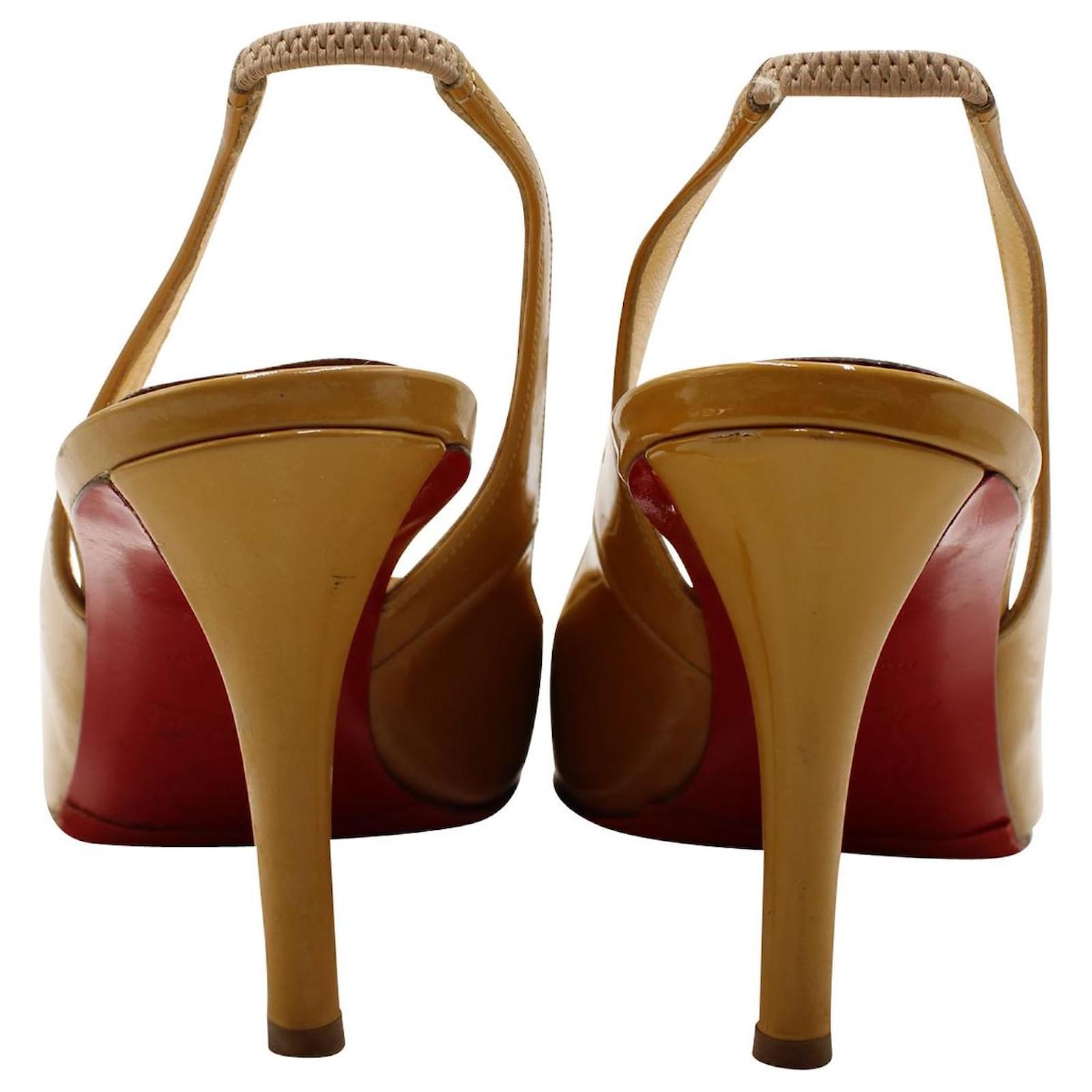 Mustard slingback heels online