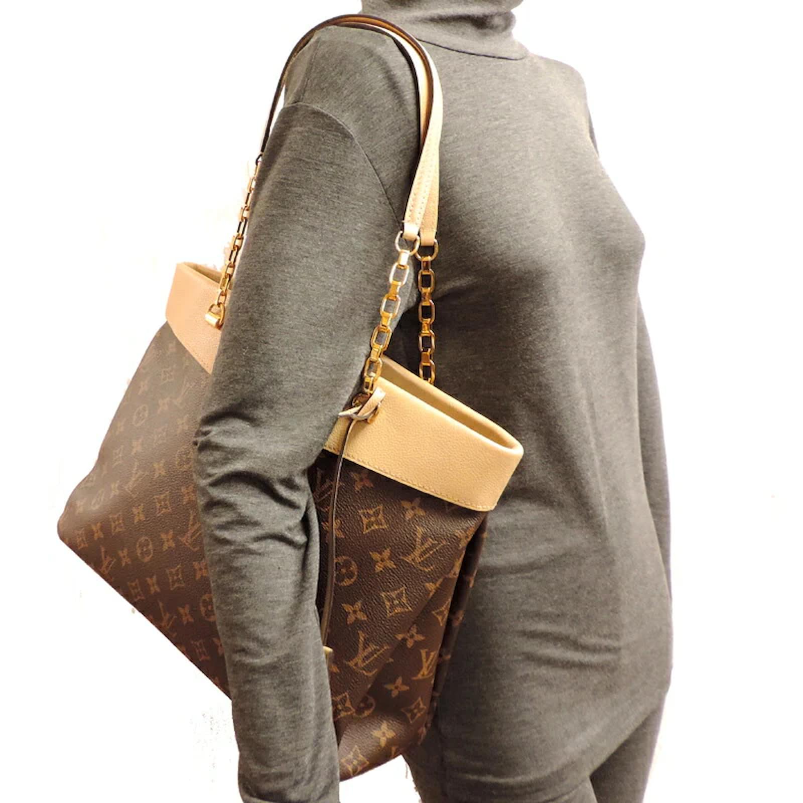 Louis Vuitton Monogram Pallas Shopper Tote M41580 Brown Cloth ref