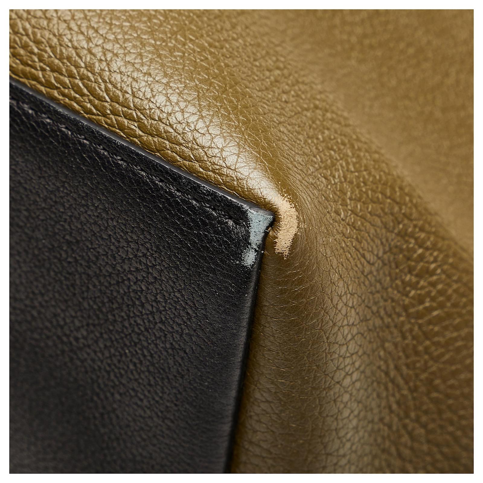Louis Vuitton Green Lockme Go Tote Dark green Leather Pony-style calfskin  ref.737617 - Joli Closet