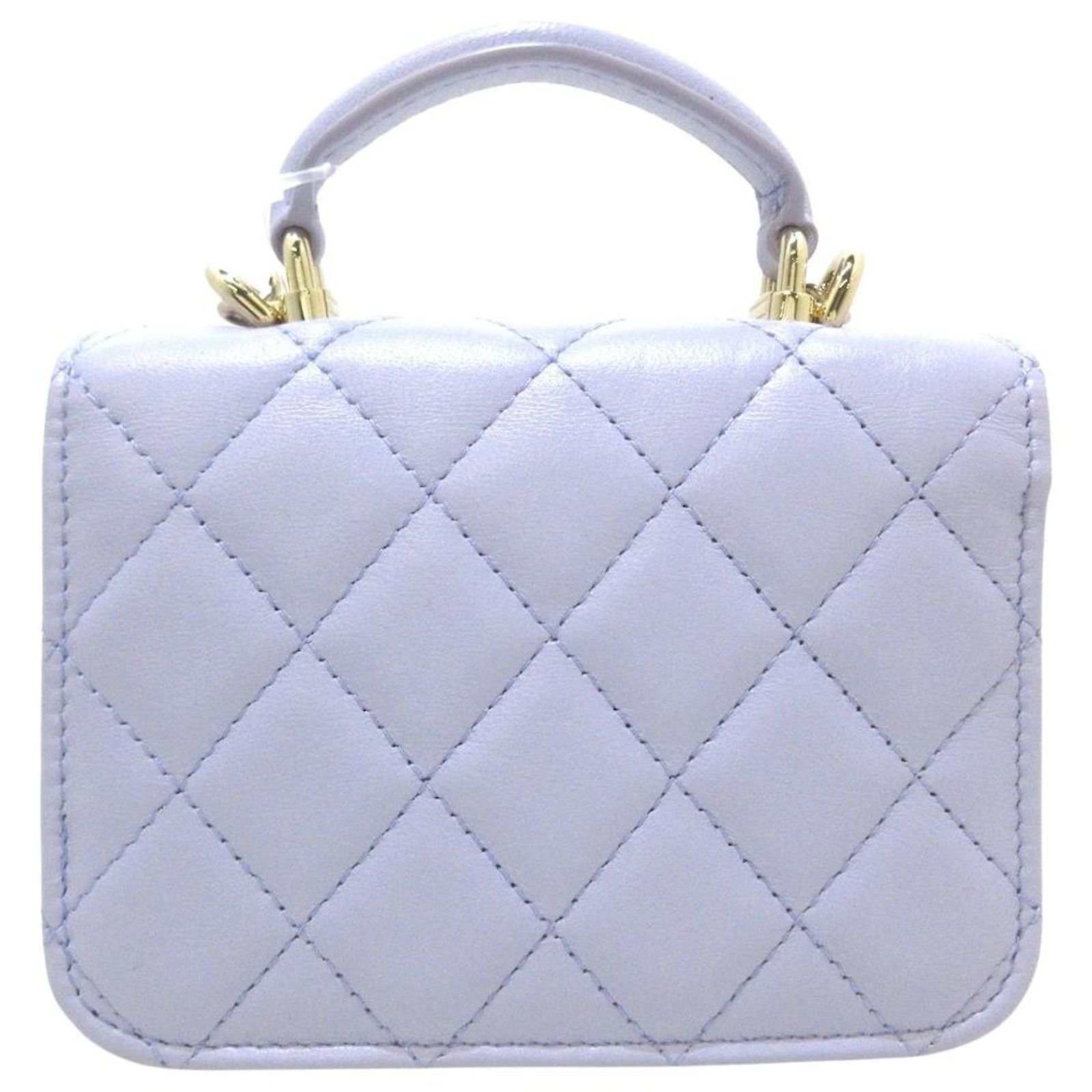 CHANEL Mini matelasse Purple Leather ref.1063909 - Joli Closet