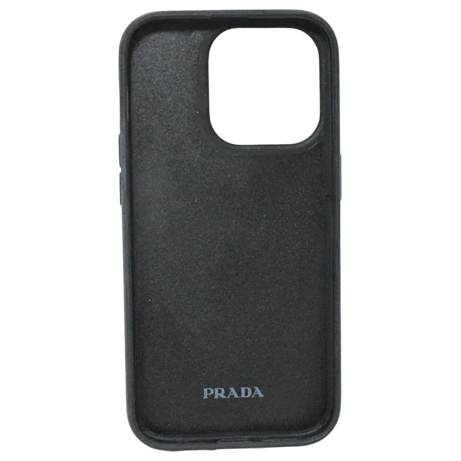 Saffiano Prada Iphone case Yellow Leather ref.JC1064212 (Sold