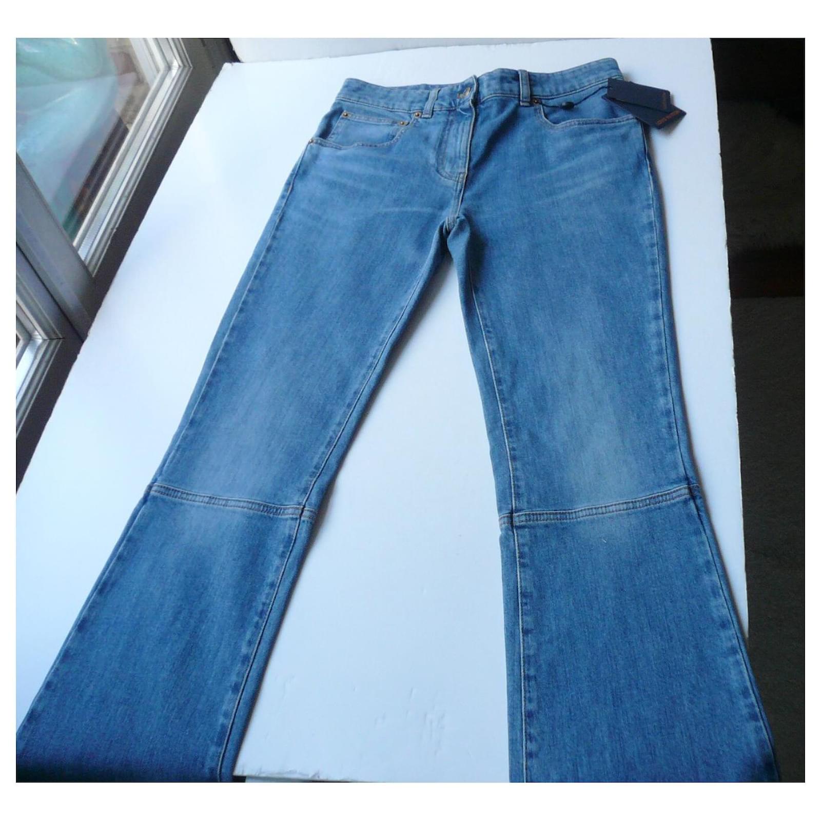Jeans Louis Vuitton Louis Vuitton New Blue Jeans with T label38 Size 38 FR