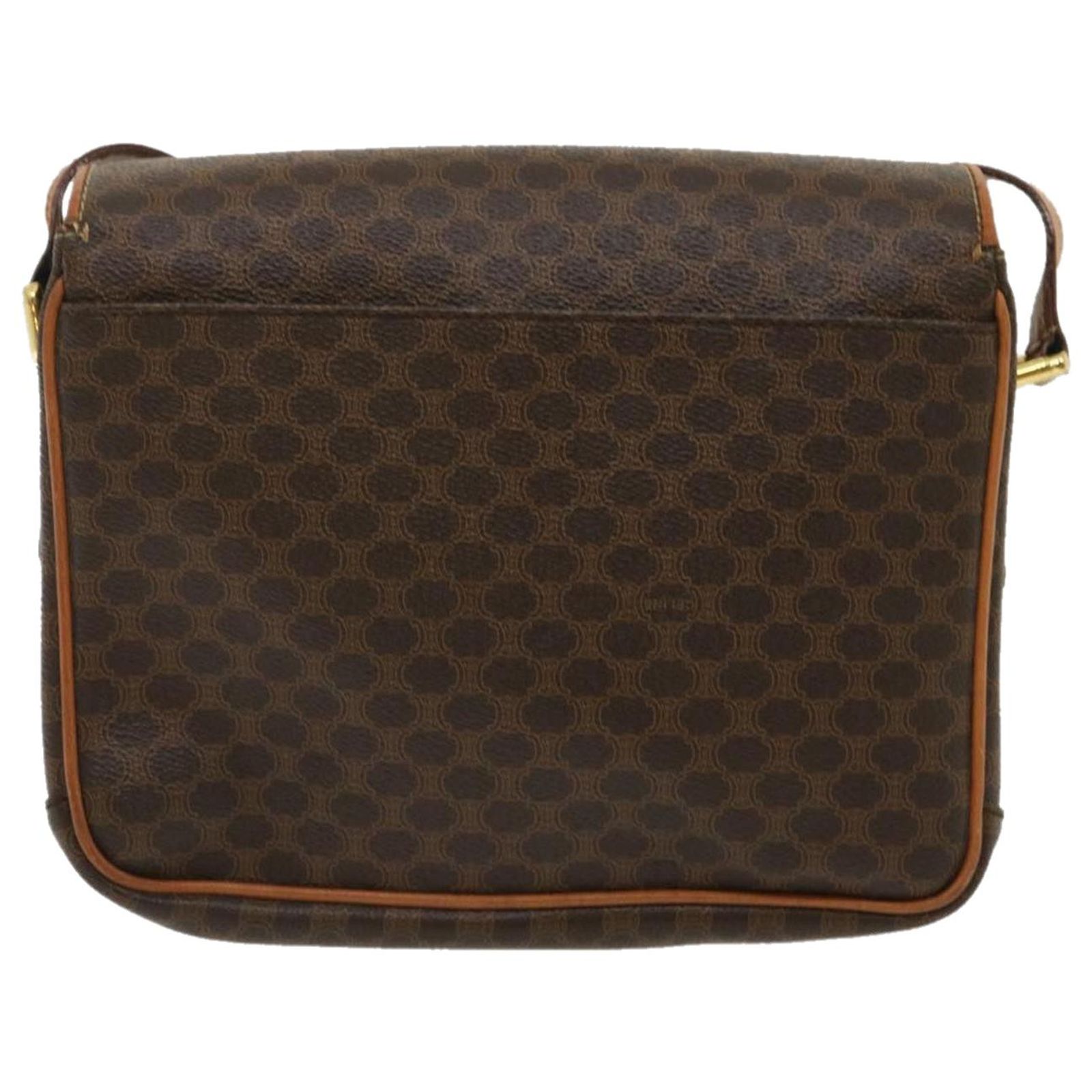 Sac Céline Fourre-tout En Toile Et Cuir – Occasion Bon état, Couleur Beige/marron