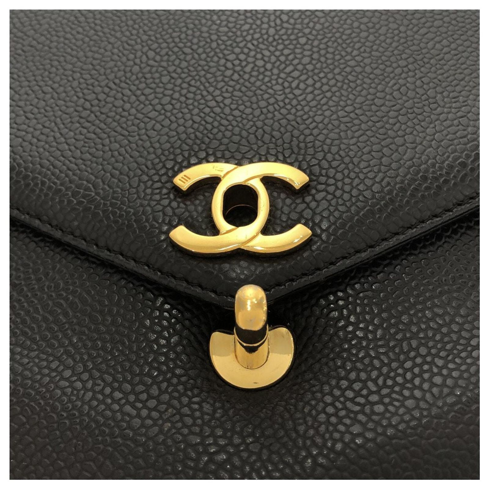 Timeless Chanel COCO Mark Black Leather ref.1066567 - Joli Closet