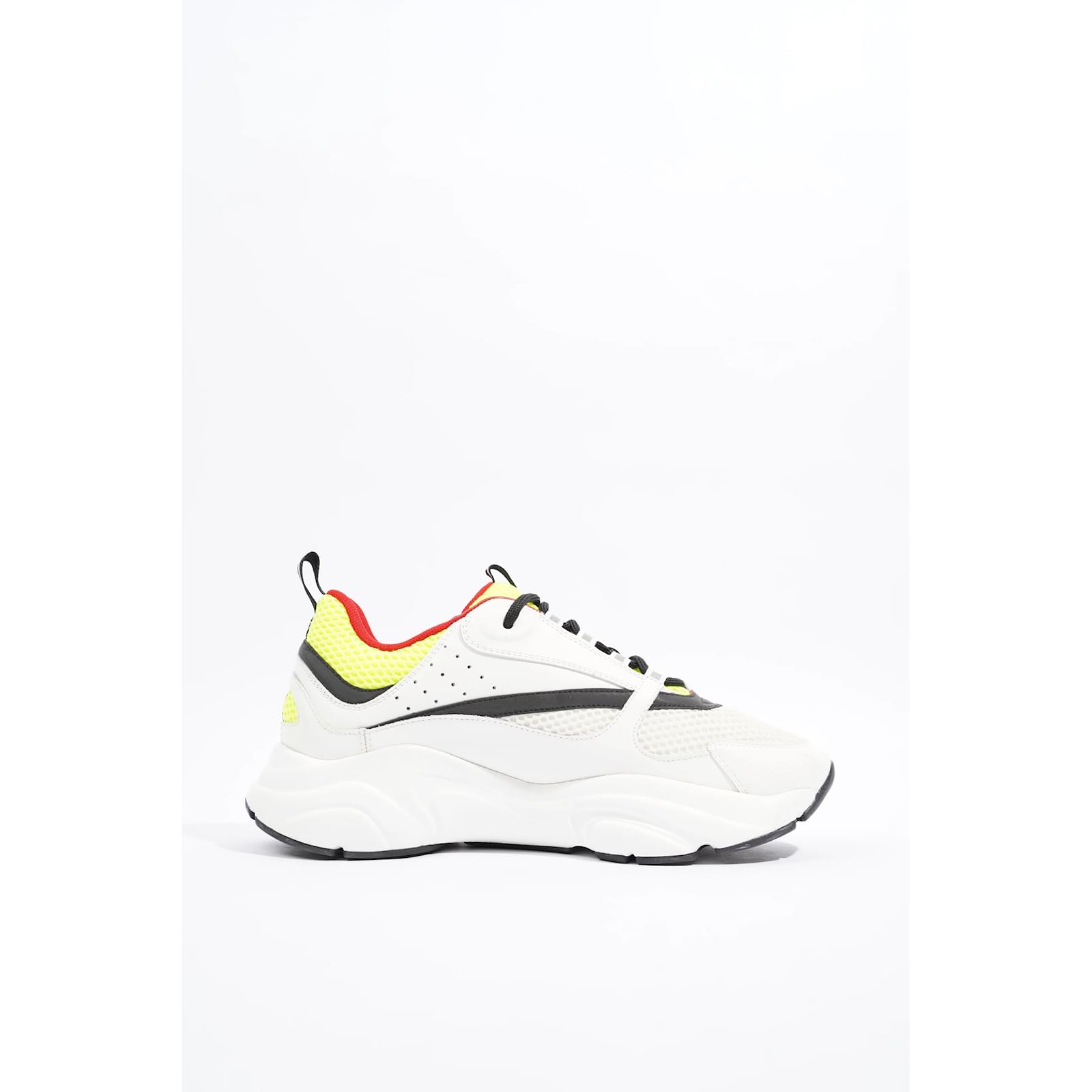 Christian Dior B22 white / Black / Yellow Mesh EU 42 Uk 8 Christian Dior B22 white / Black / Yellow Mesh EU 42 Uk 8