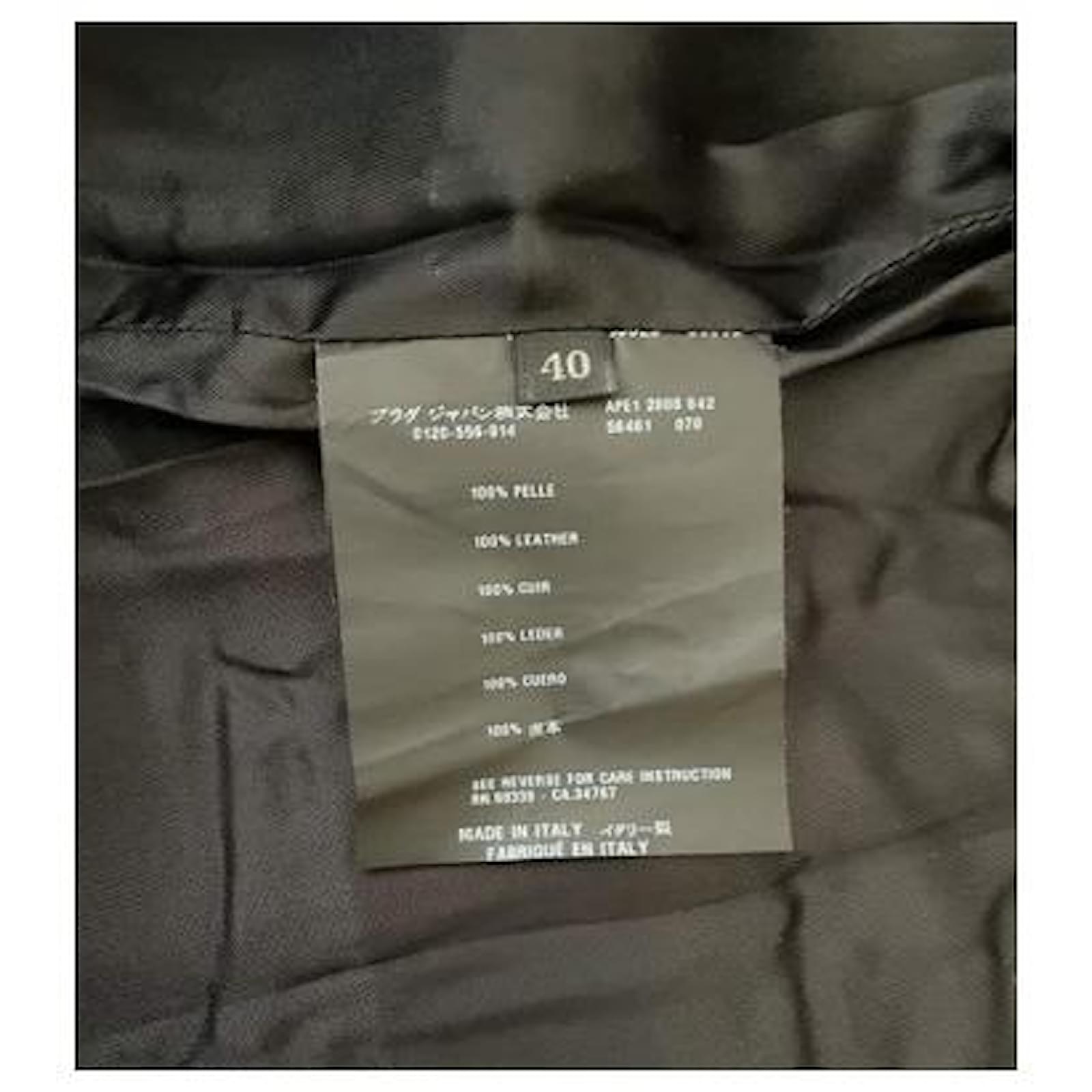 Prada Full leather Trench coat Black ref.1068019 - Joli Closet