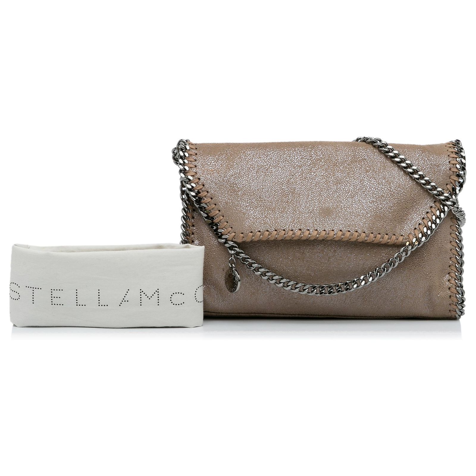 Sac Bandoulière Stella McCartney Taupe - Faux Cuir, Fabriqué En Italie (Neuf Sans Étiquette)