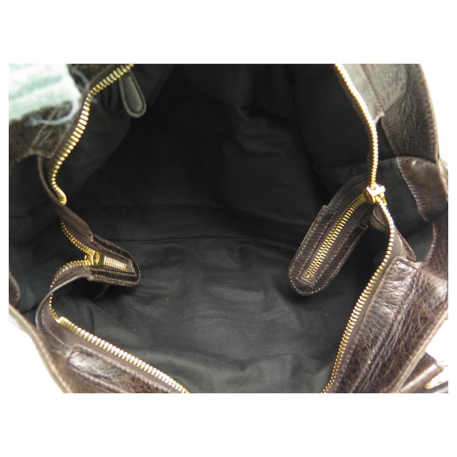 BALENCIAGA PART TIME GIANT HANDBAG 173082 LEATHER BANDOULIER HAND