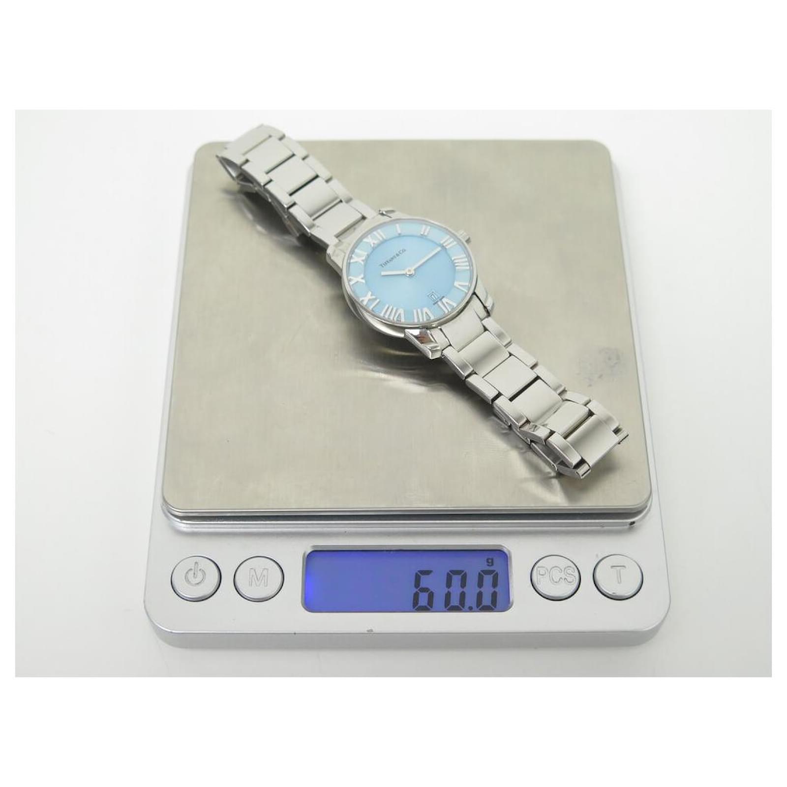 【Tiffany】2-Hand 29 mm ウォッチ★ ステンレススチール 防水 NEW TIFFANY & CO ATLAS WATCH 37447188 steel 29MM QUARTZ LADY