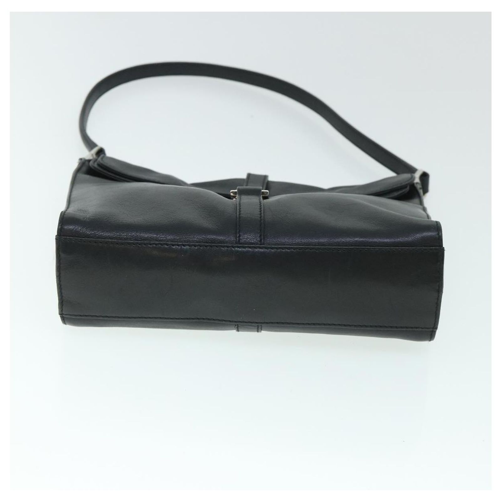 GUCCI Jackie Shoulder Bag Leather Black Auth 54805 ref.JC1074625 