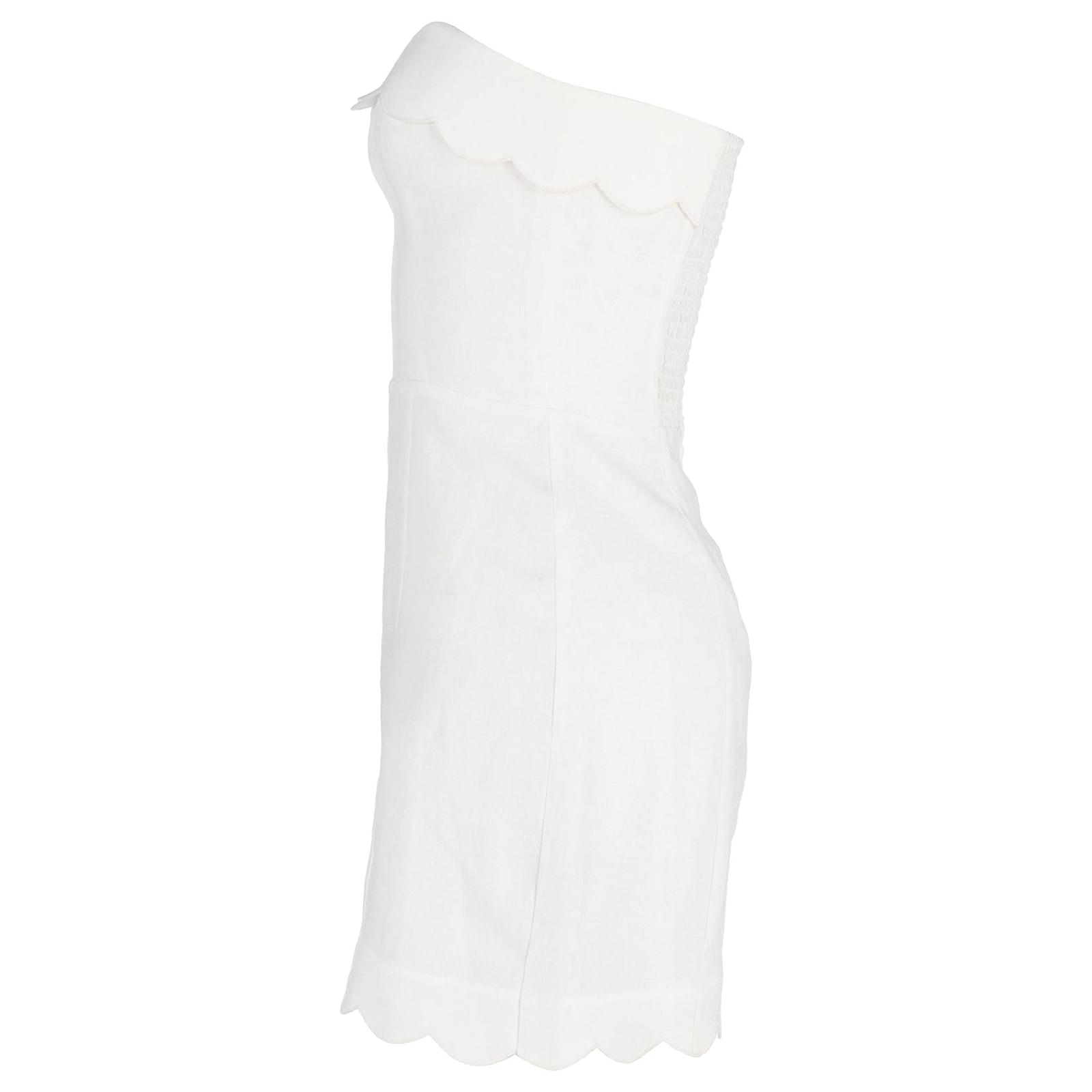 shirred linen dress Kari Hand Woven Strap Shirred Dress in Silk-Linen Blend L