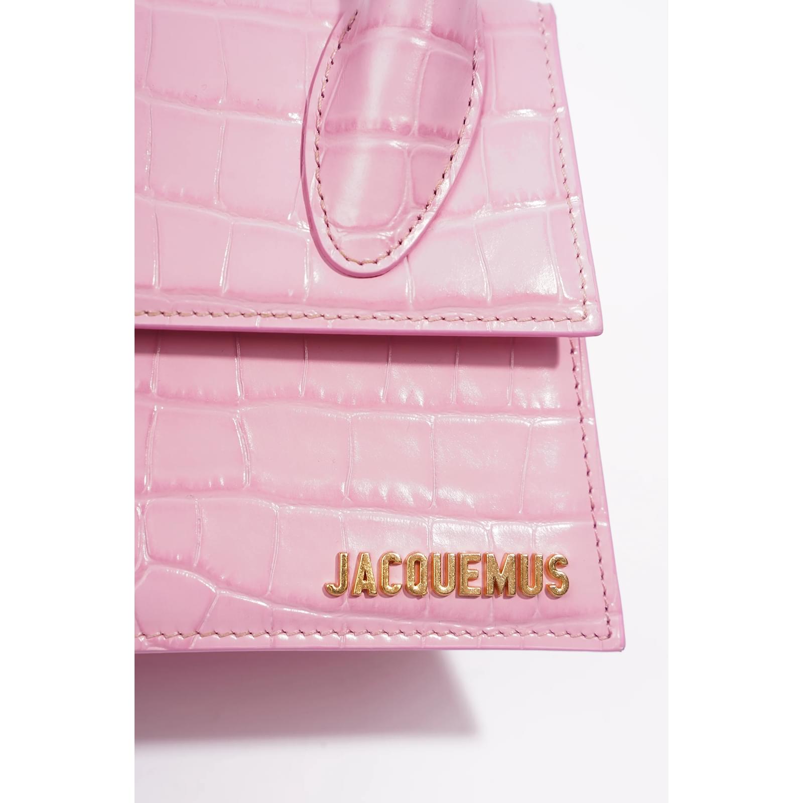 Jacquemus Le Chiquito Moyen Pelle goffrata rosa Joli