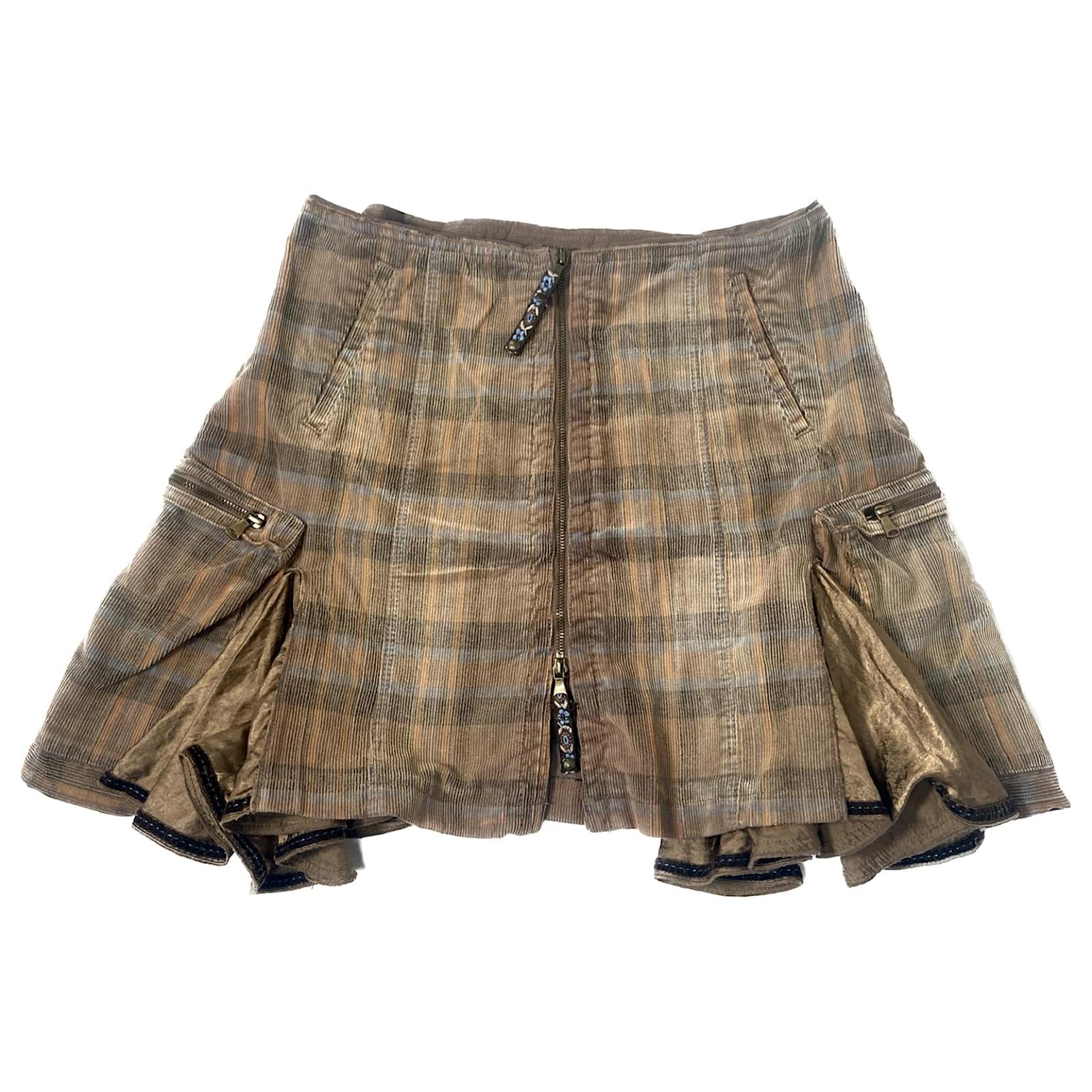 スカート Marithe + Francois Girbaud W CORDUROY LONG SKIRT brown Charmaine Corduroy Maxi Skirt - Brown | Fashion Nova