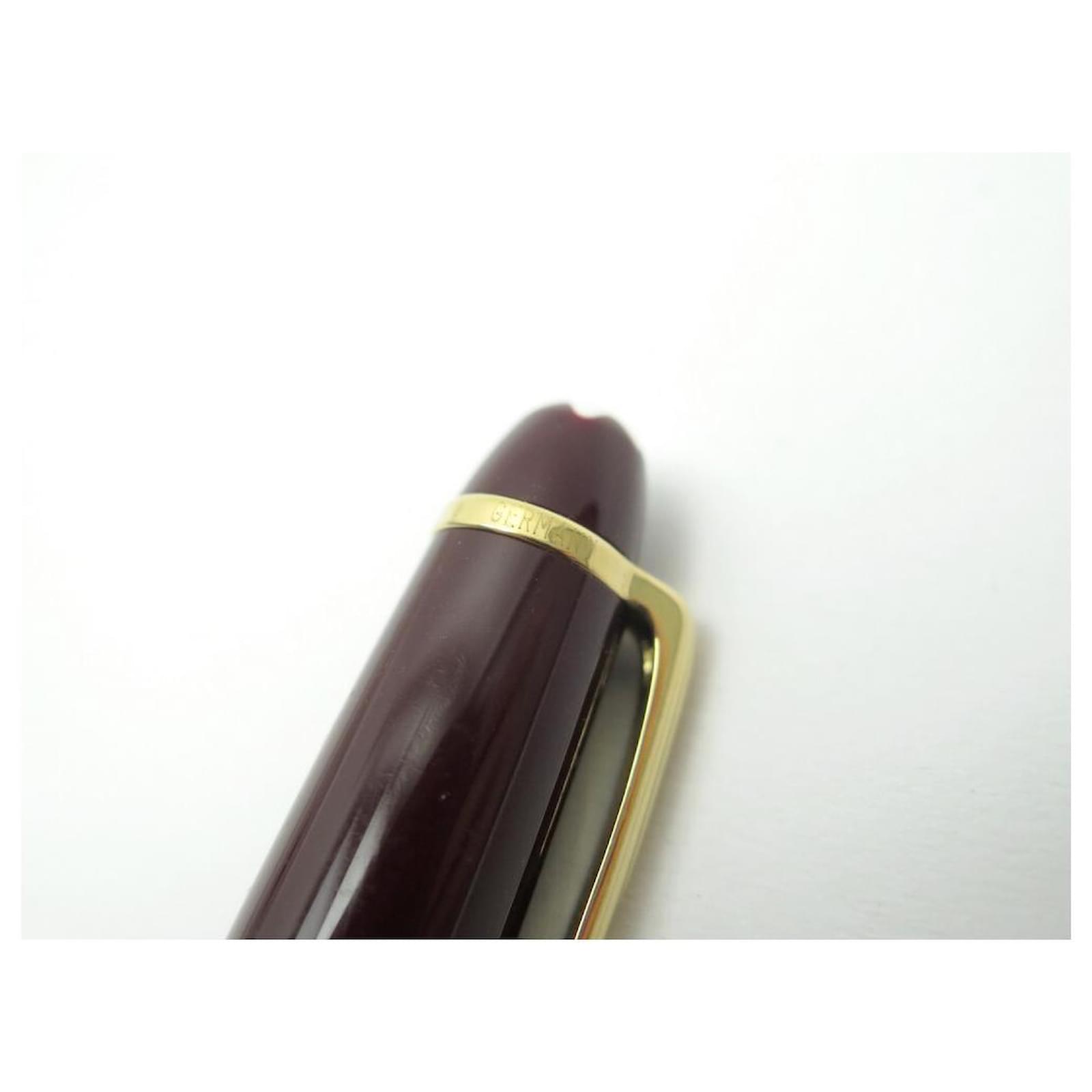 MONTBLANC MEISTERSTUCK CLASSIC ORO BORDEAUX PENNA STILOGRAFICA Bordò Resina  ref.1079307 - Joli Closet