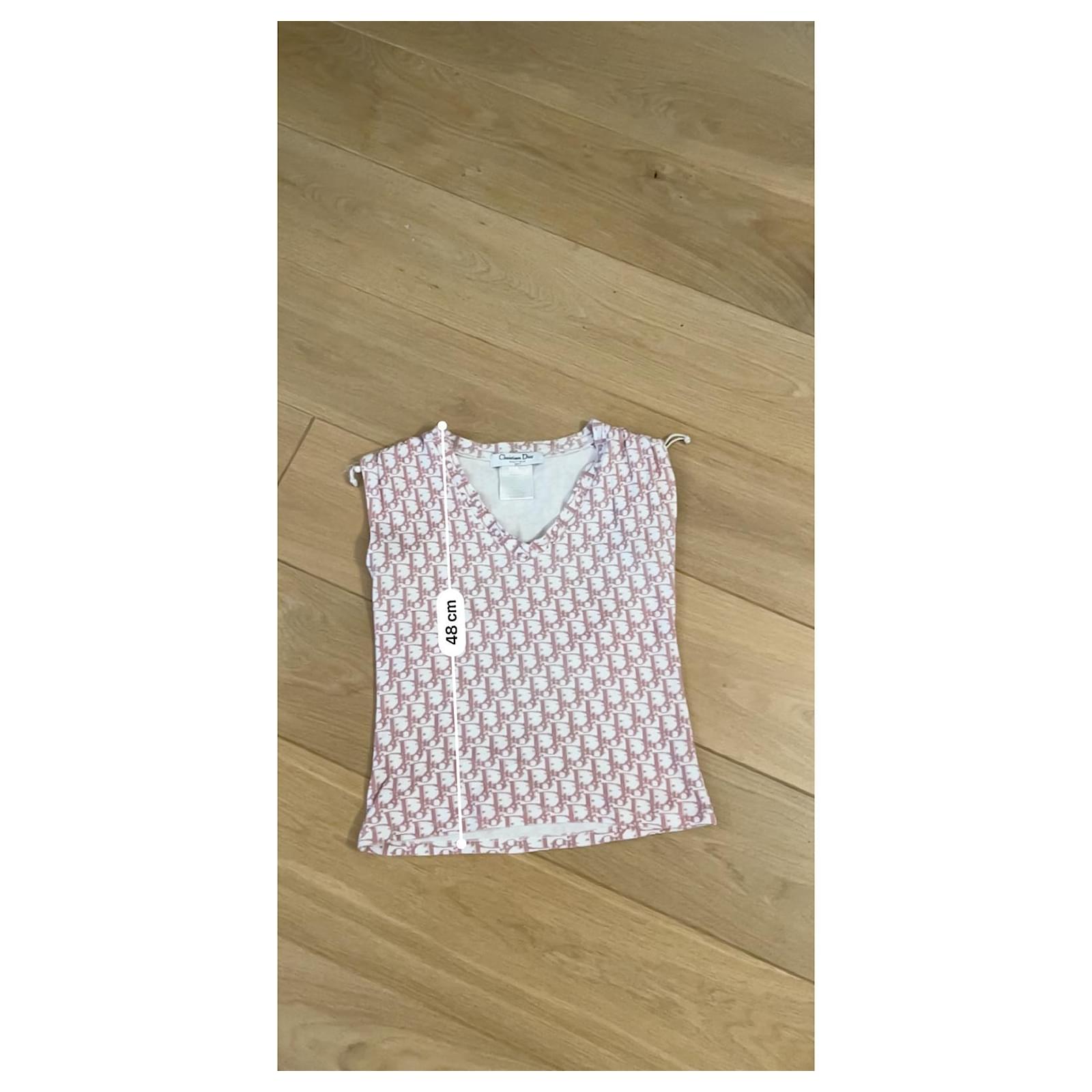 Vintage tank top CHRISTIAN DIOR by JOHN GALLIANO decorated with a