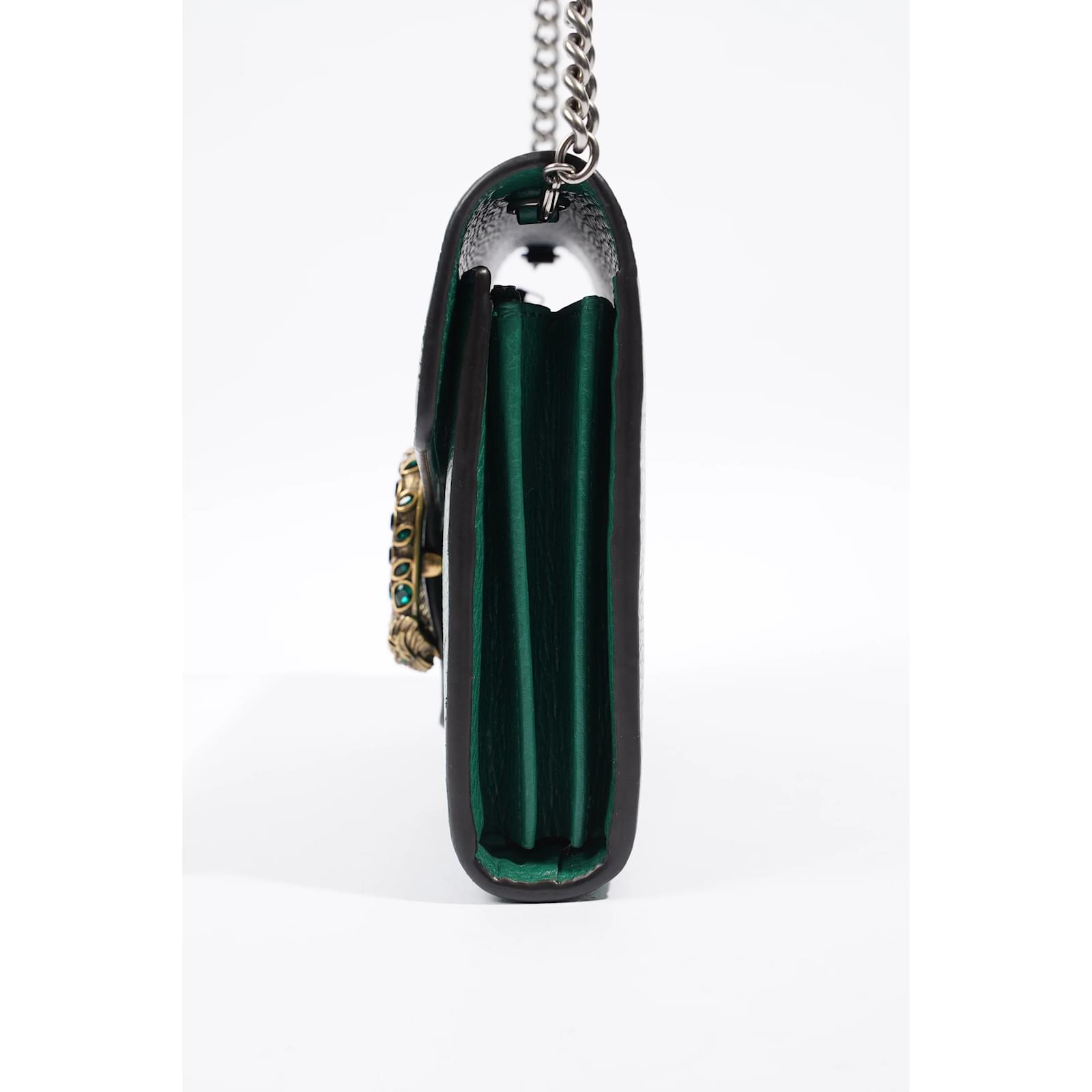 Gucci Dionysus Chain Wallet Green Leather Joli Closet