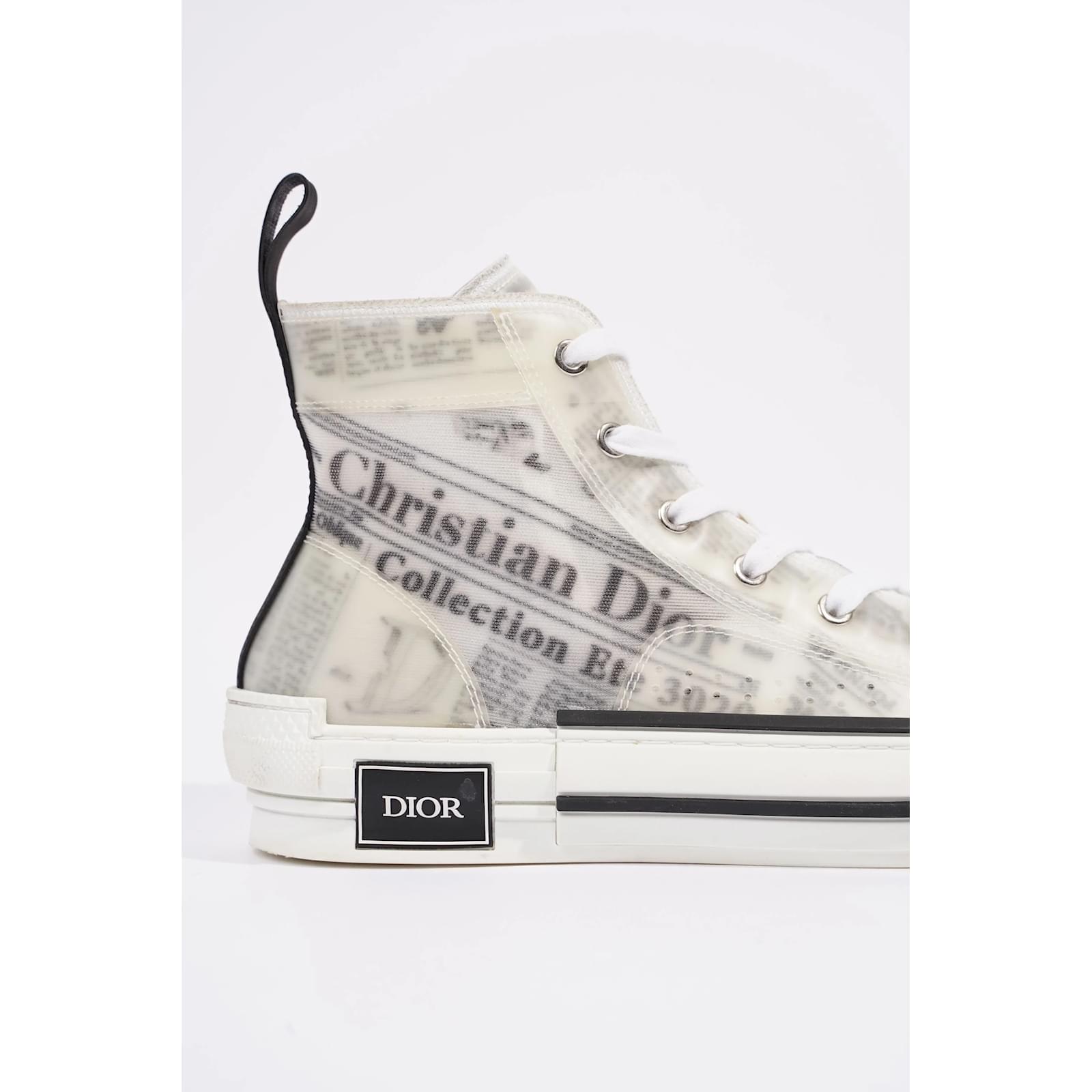 dior high tops newspaper