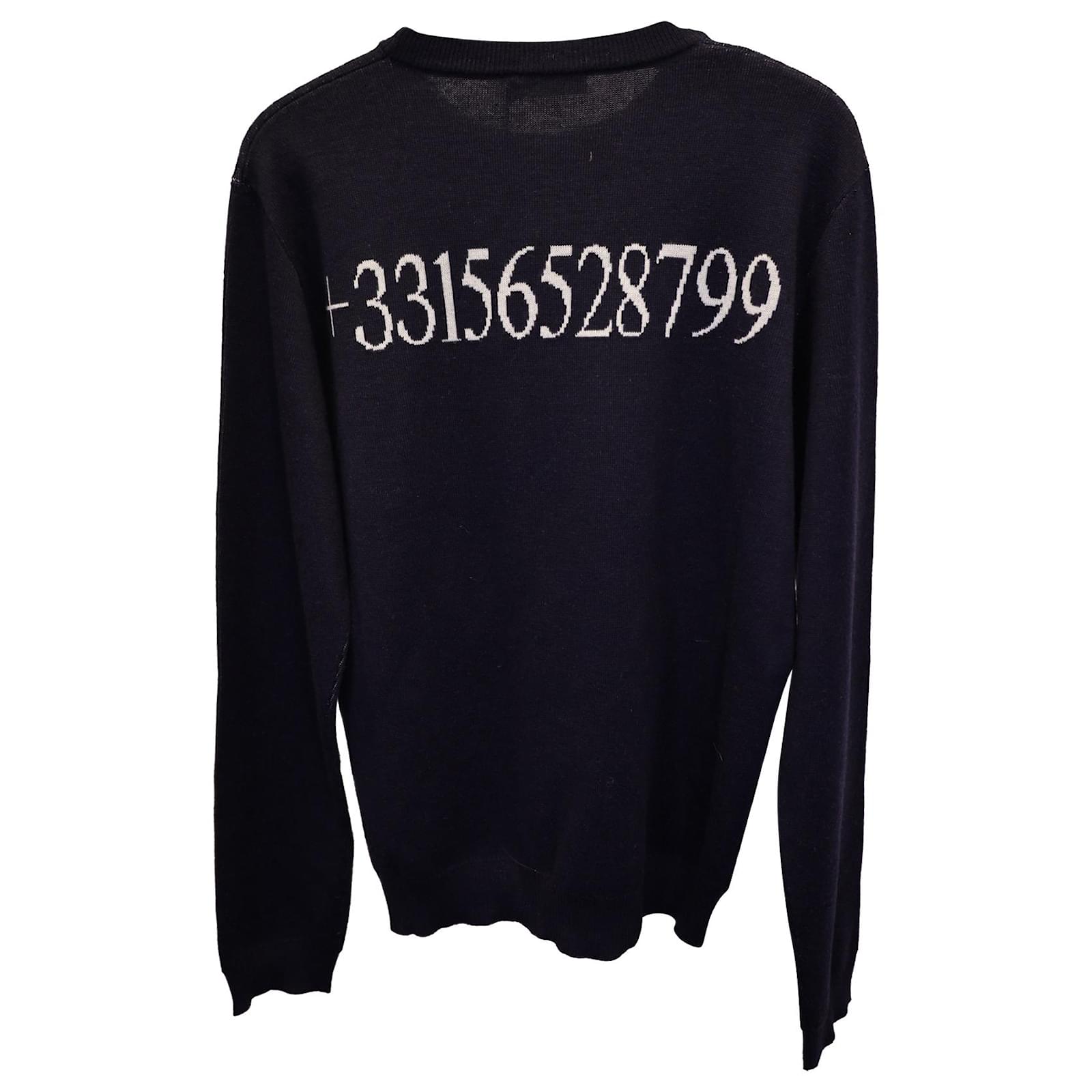 Balenciaga hot sale navy sweatshirt