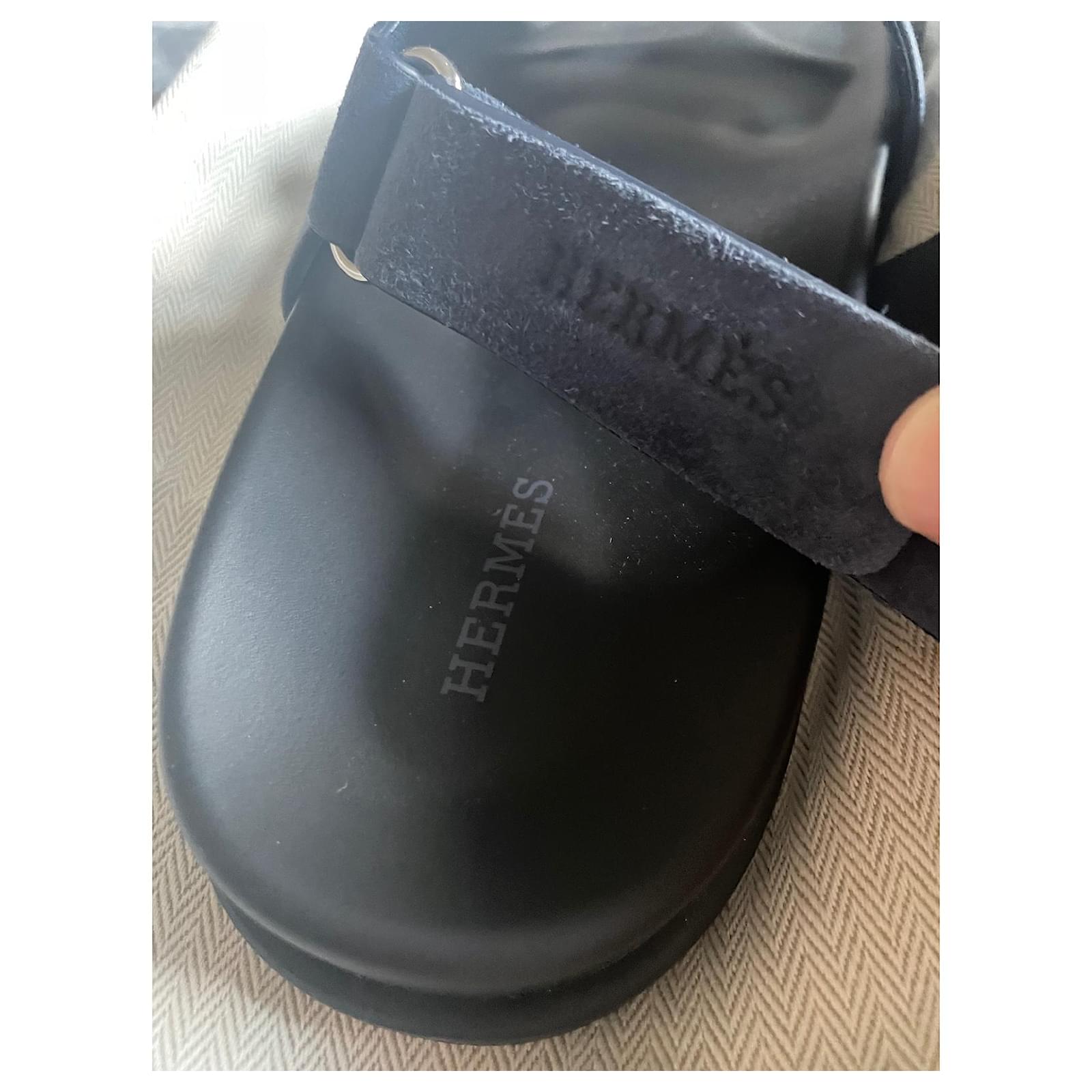 Sandales HERMÈS Chypre Authentiques - Taille US 8 (EU 38) - Cuir Beige - Neuf Sans Boîte