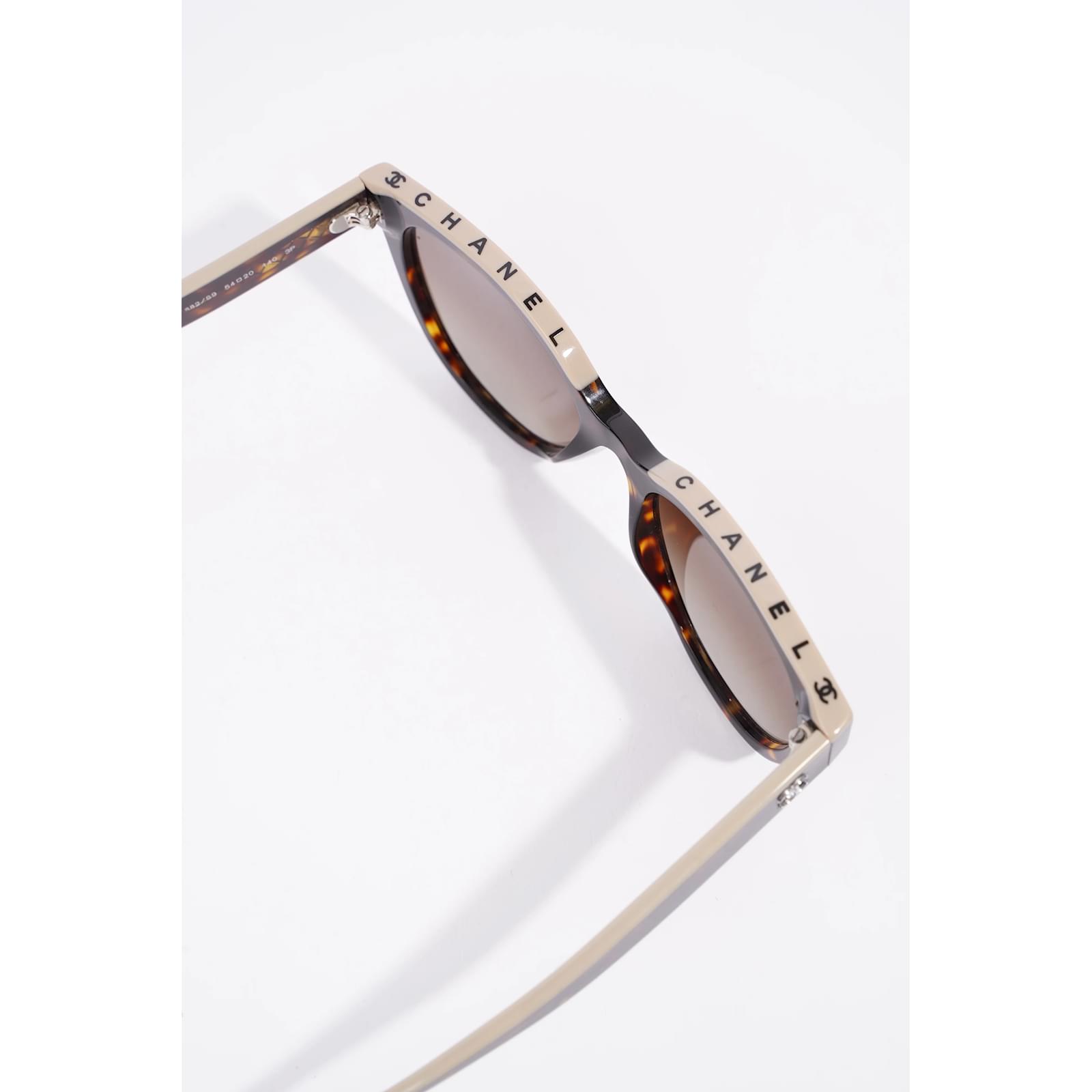 Chanel 5414 Sunglasses Tortoise Shell Acetate 140mm Black Plastic