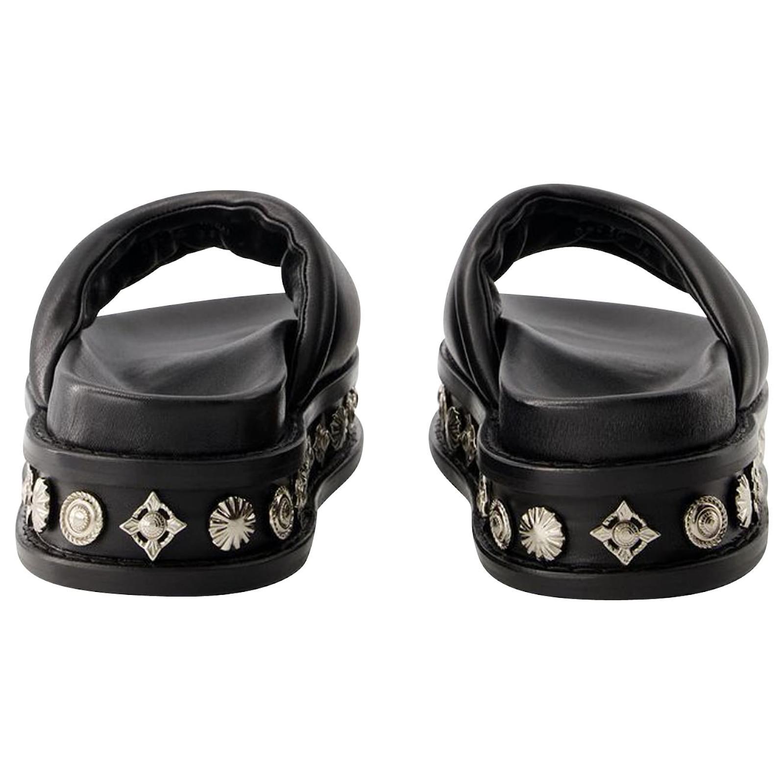 【関税込み】Aj1329 Sandals - Toga Pulla - Leather - Black Toga Pulla Embellished Leather Sandals | Black | FARFETCH