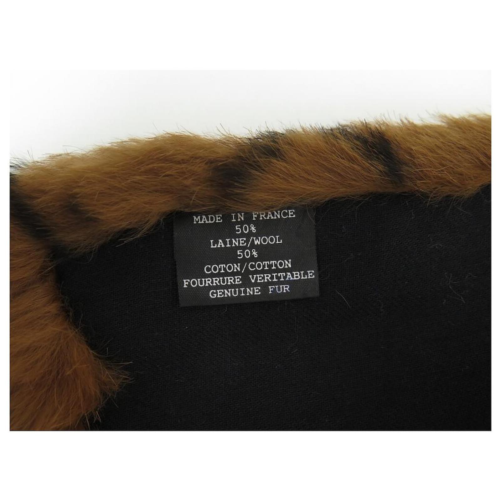 NEW CHANEL SCARF QUILTED RABBIT FUR PATTERN QUILTED RABBIT FUR SCARF ...