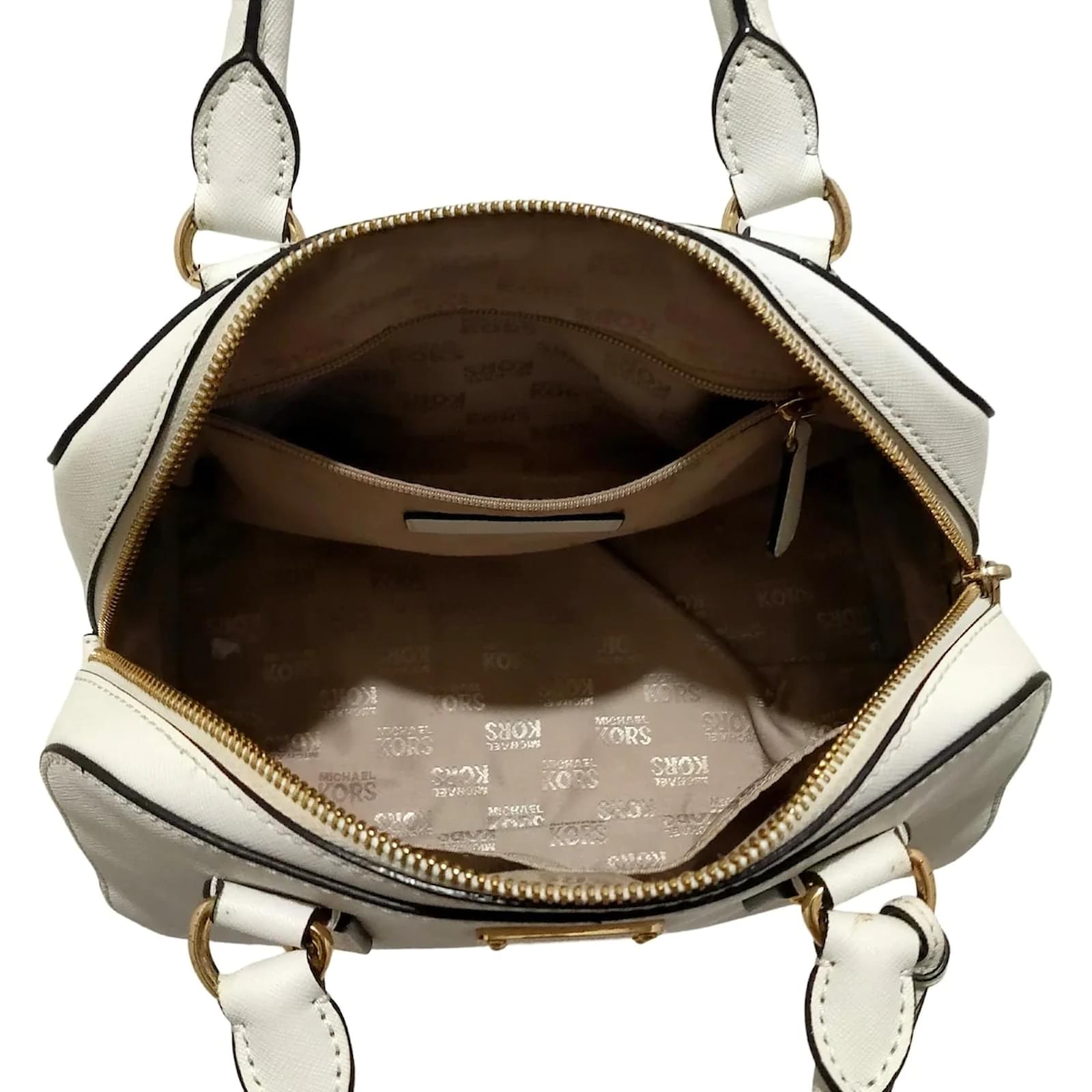 Michael Kors Handtasche Weiß Leder Joli Closet