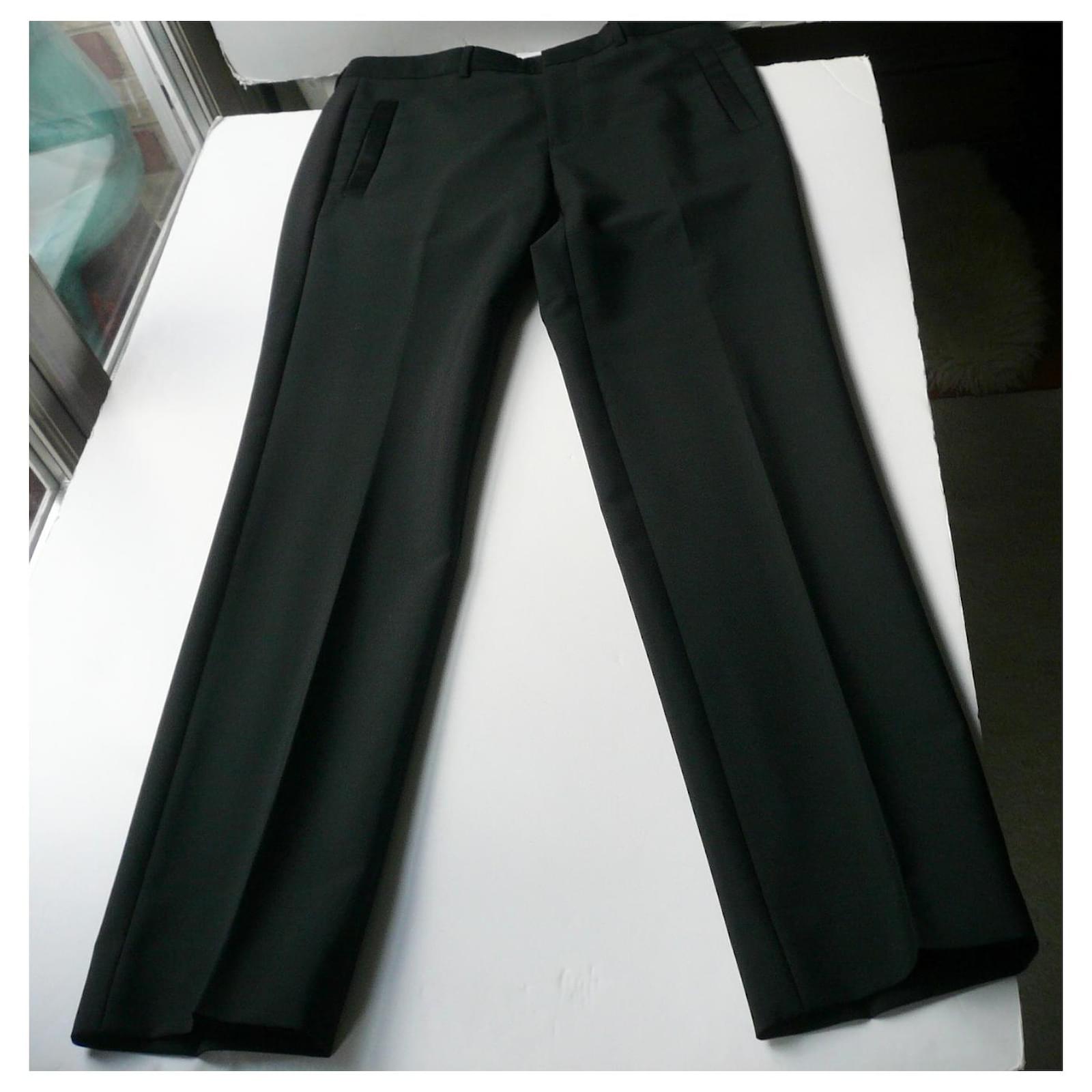 GIVENCHY Black suit pants very good condition T48 Wool Mohair ref