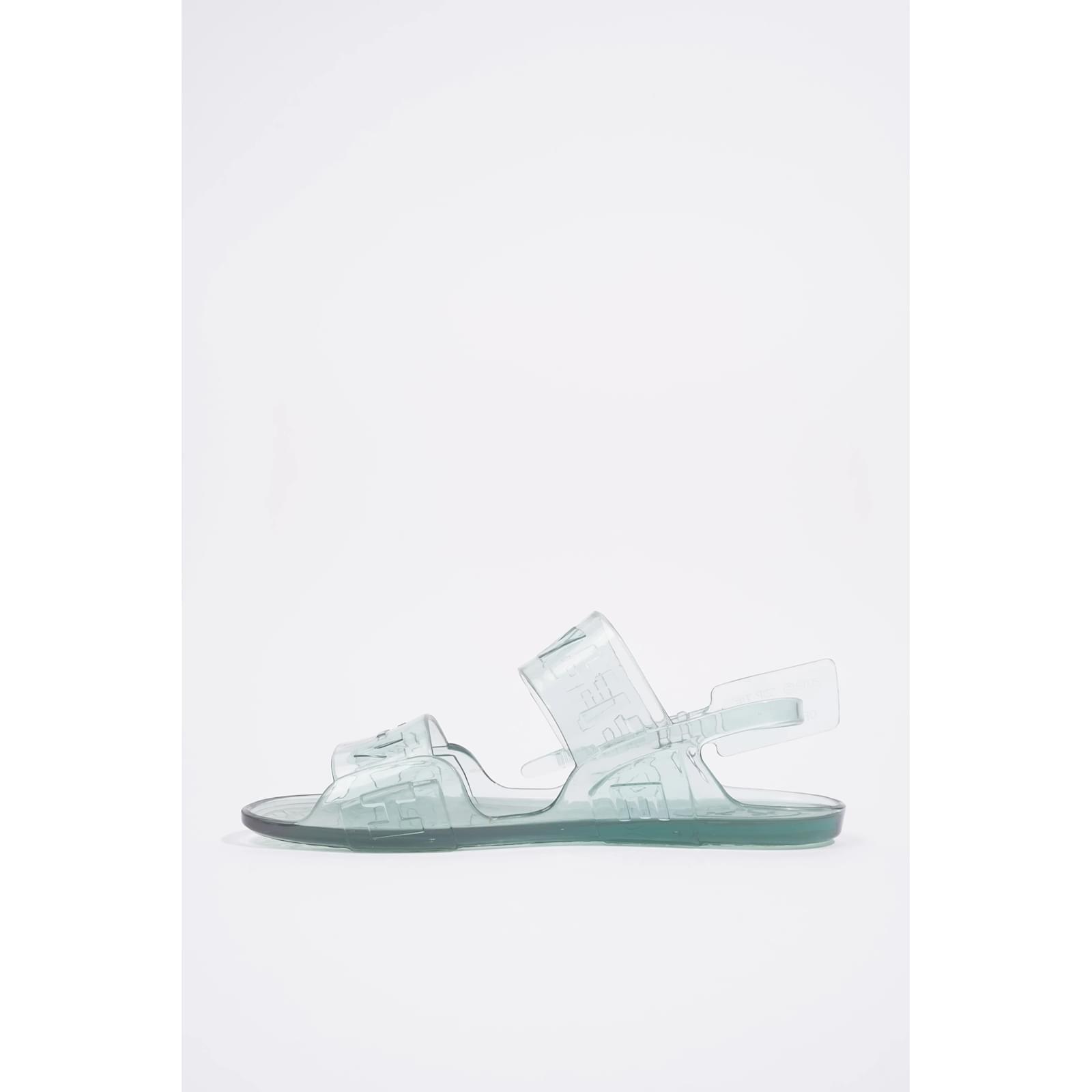 Off White Jelly Sandal Light Blue EU 37 Uk Rubber