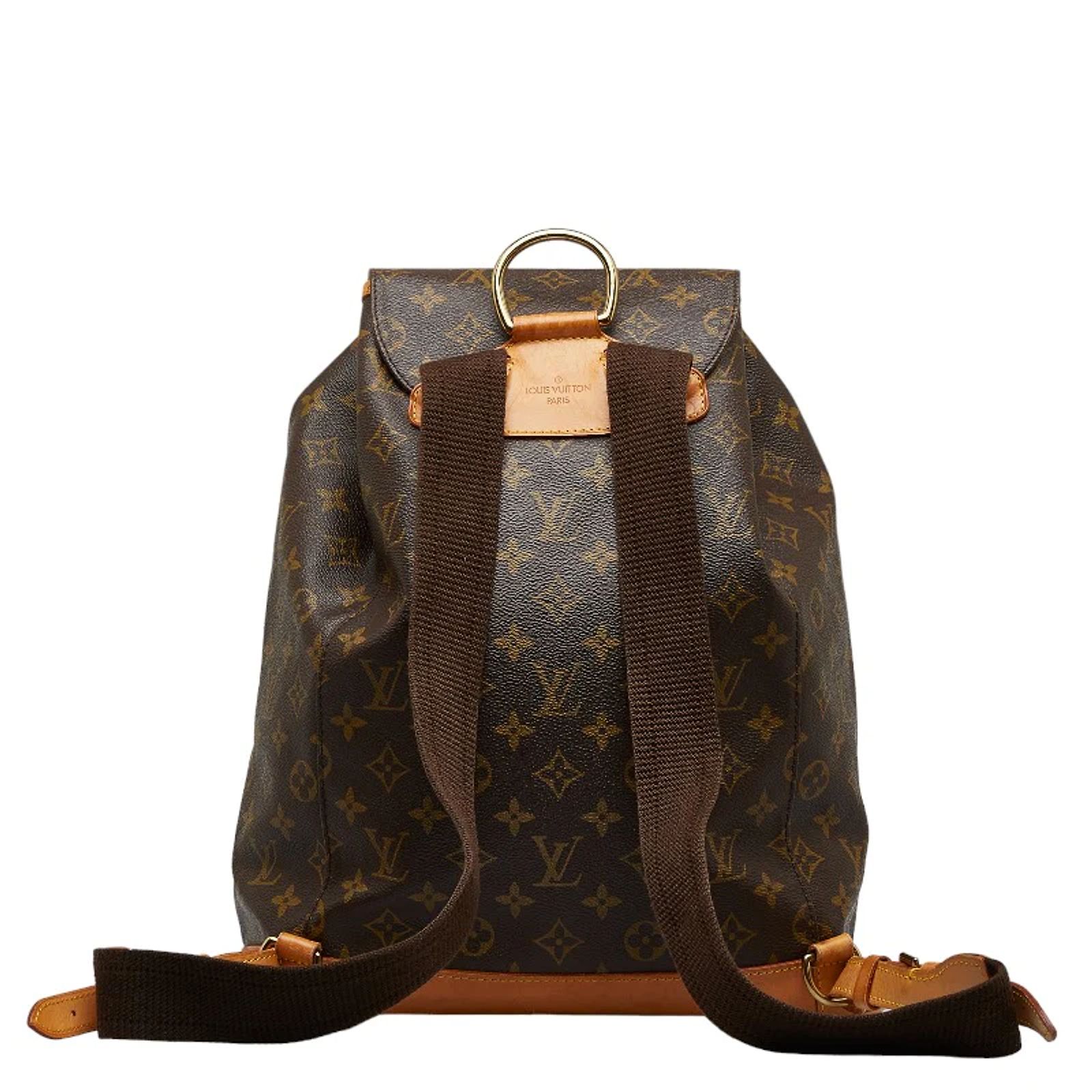 Louis Vuitton Monogramm Montsouris GM M51135 Braun Leinwand  display picture 1