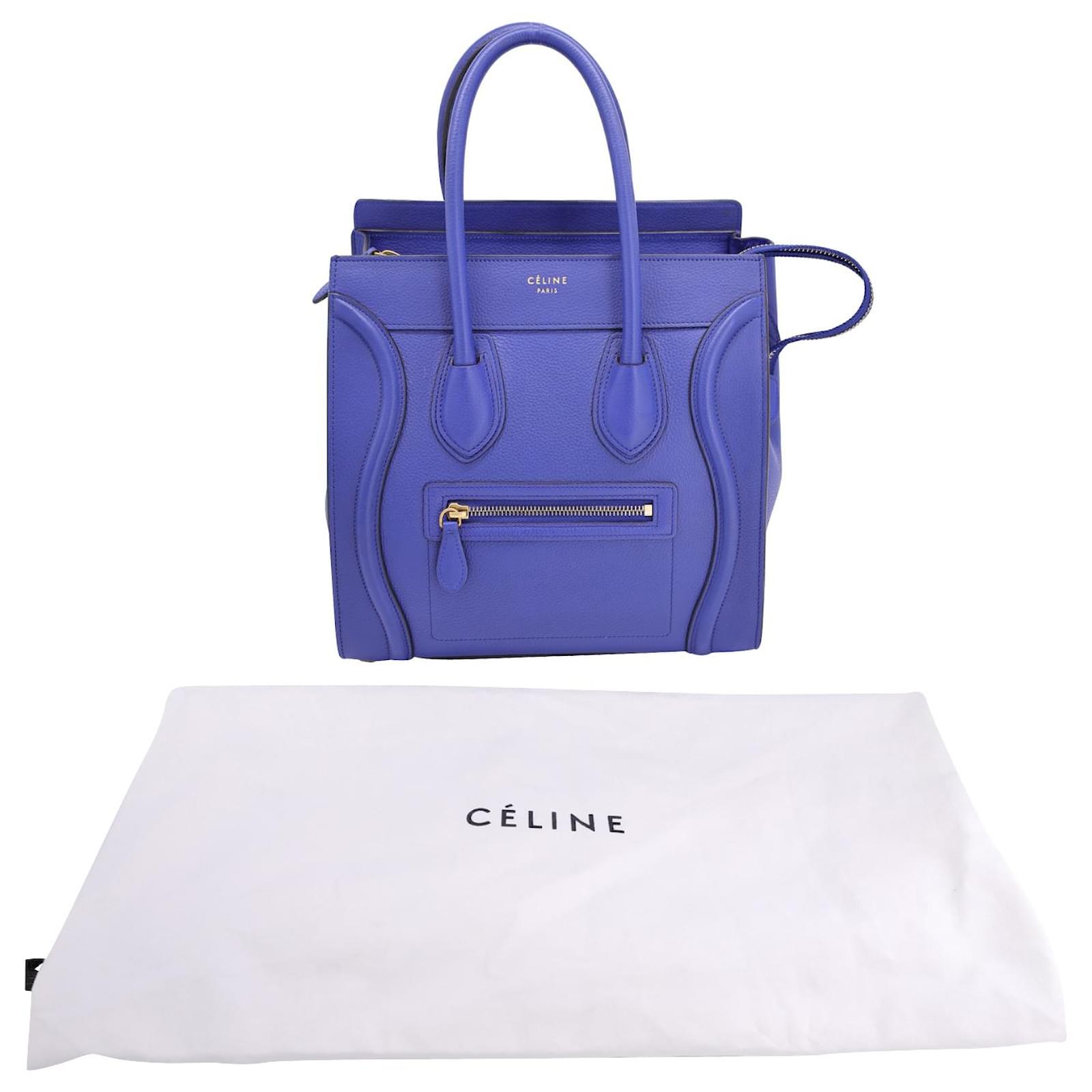 Celine micro 2024 luggage blue