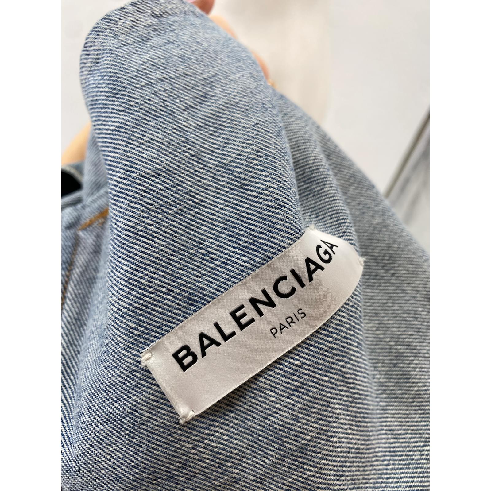 Balenciaga denim jacket on sale 2017