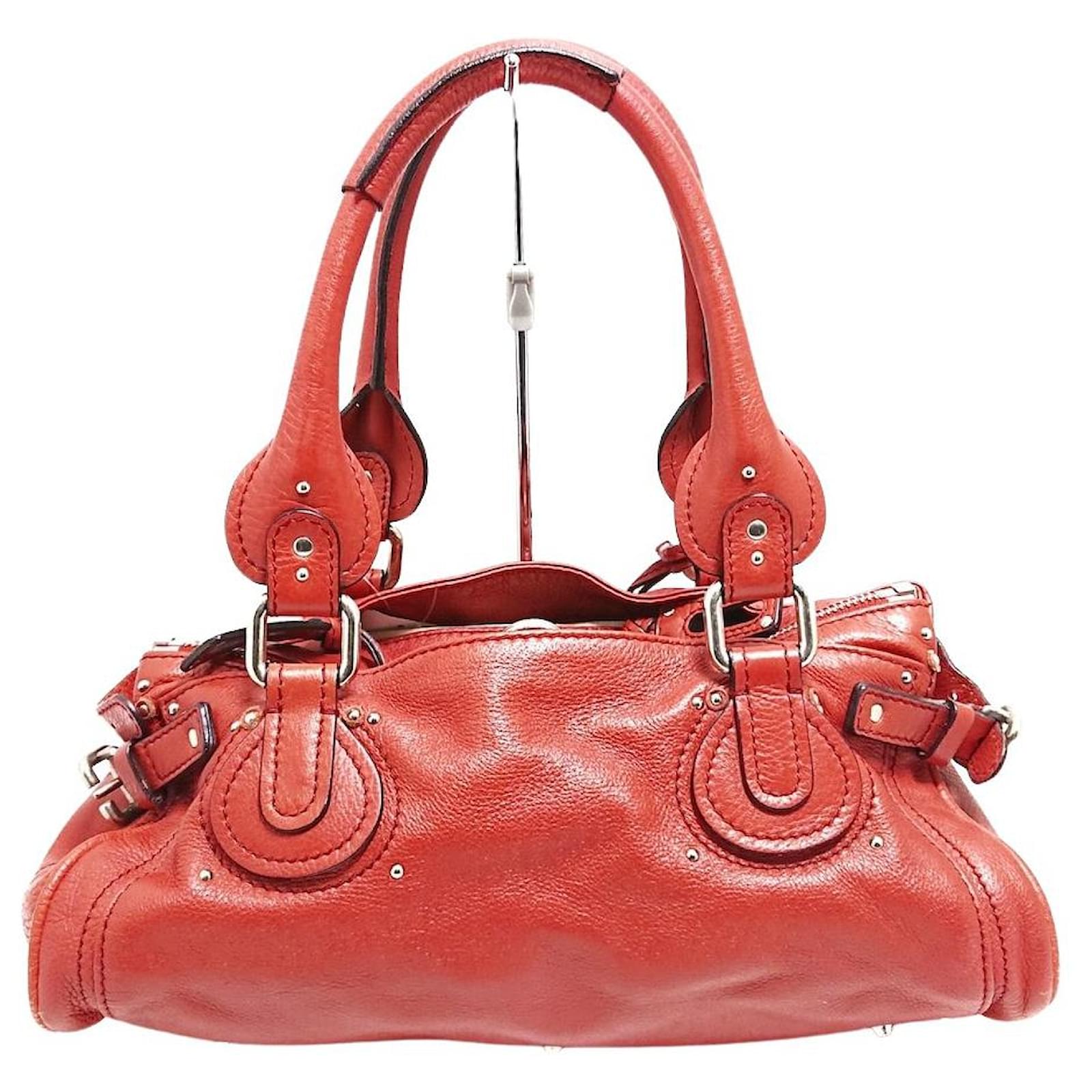 Chloé Women's Paddington Leather Shoulder Bag Red