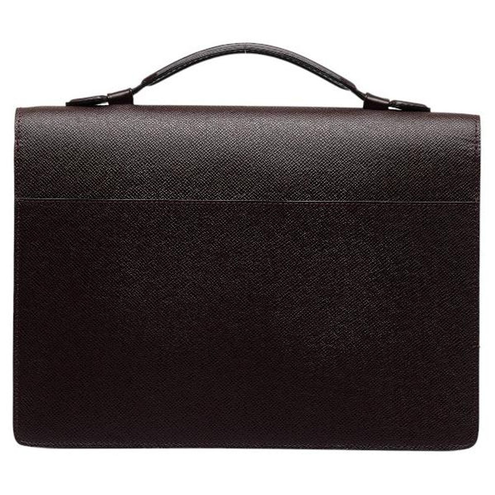 Serviette En Cuir De Veau Marron Tony & Paul - Modèle Voyage Business - Fabriqué En Italie
